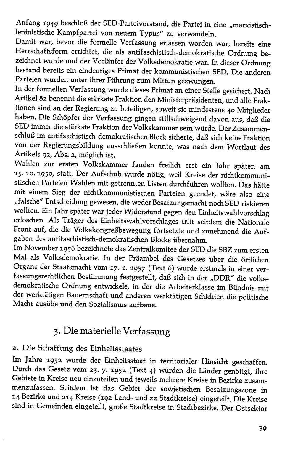 Volksdemokratische Ordnung in Mitteldeutschland [Deutsche Demokratische Republik (DDR)], Texte zur verfassungsrechtlichen Situation 1963, Seite 39 (Volksdem. Ordn. Md. DDR 1963, S. 39)