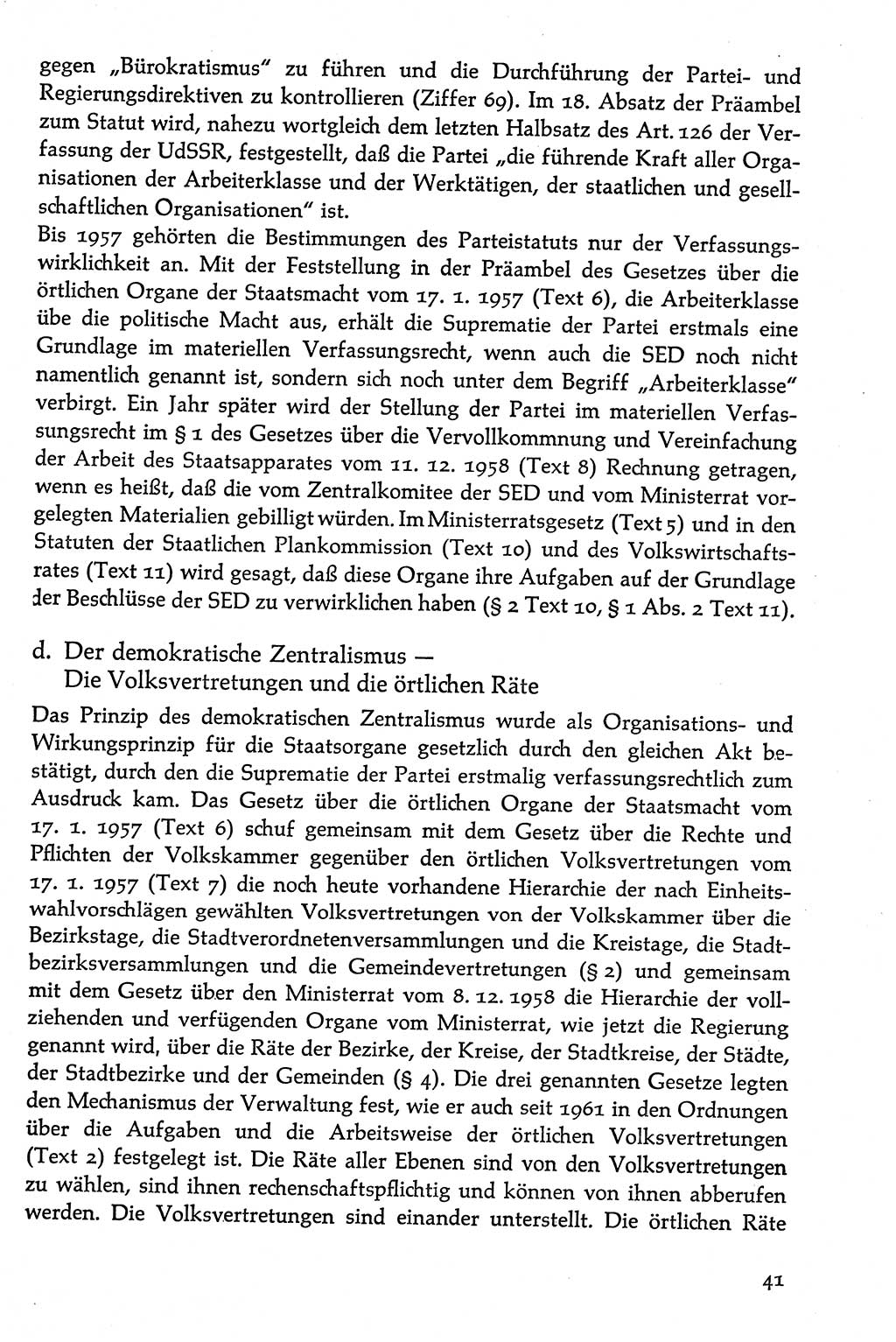 Volksdemokratische Ordnung in Mitteldeutschland [Deutsche Demokratische Republik (DDR)], Texte zur verfassungsrechtlichen Situation 1963, Seite 41 (Volksdem. Ordn. Md. DDR 1963, S. 41)