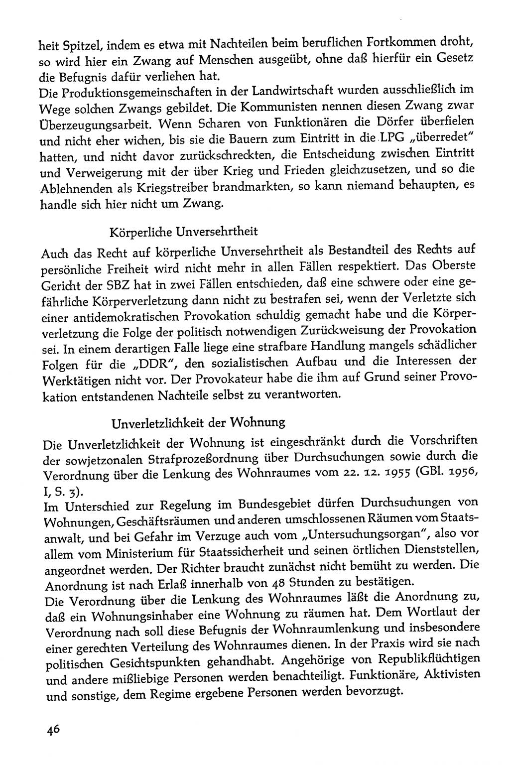 Volksdemokratische Ordnung in Mitteldeutschland [Deutsche Demokratische Republik (DDR)], Texte zur verfassungsrechtlichen Situation 1963, Seite 46 (Volksdem. Ordn. Md. DDR 1963, S. 46)