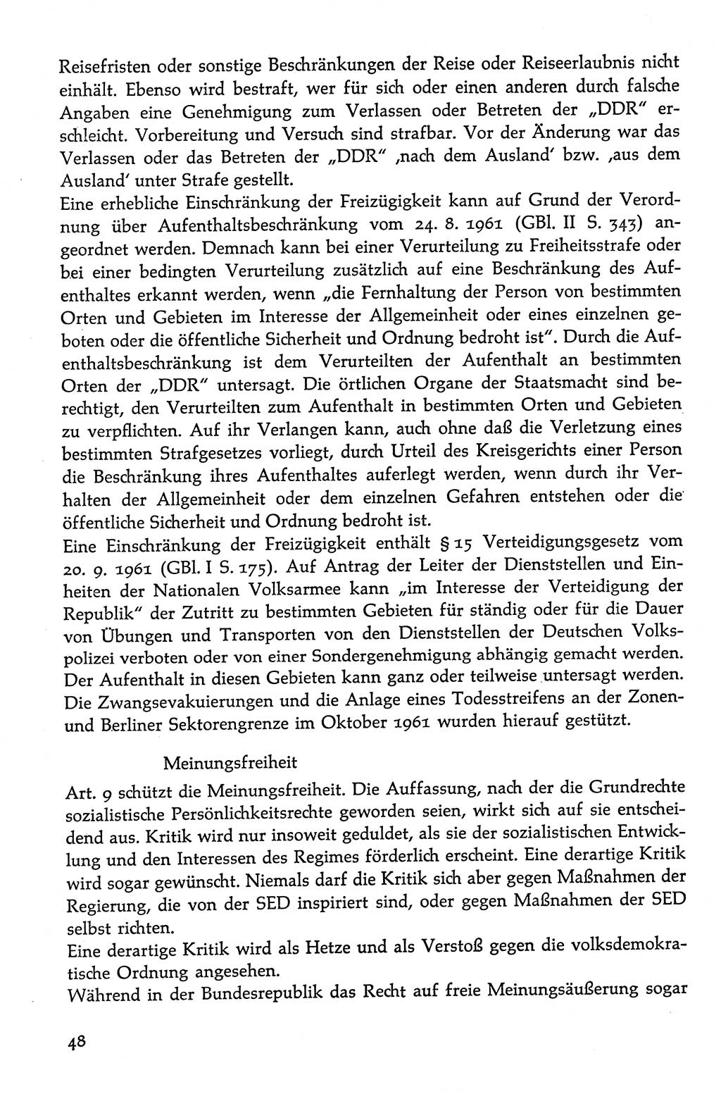 Volksdemokratische Ordnung in Mitteldeutschland [Deutsche Demokratische Republik (DDR)], Texte zur verfassungsrechtlichen Situation 1963, Seite 48 (Volksdem. Ordn. Md. DDR 1963, S. 48)