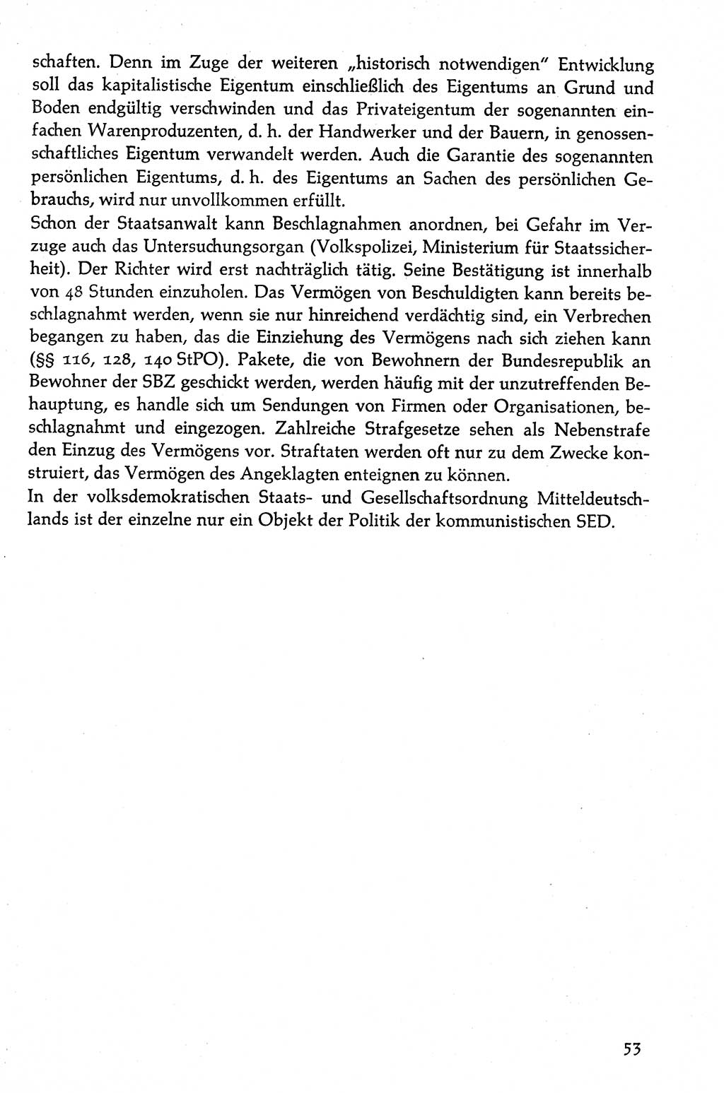 Volksdemokratische Ordnung in Mitteldeutschland [Deutsche Demokratische Republik (DDR)], Texte zur verfassungsrechtlichen Situation 1963, Seite 53 (Volksdem. Ordn. Md. DDR 1963, S. 53)