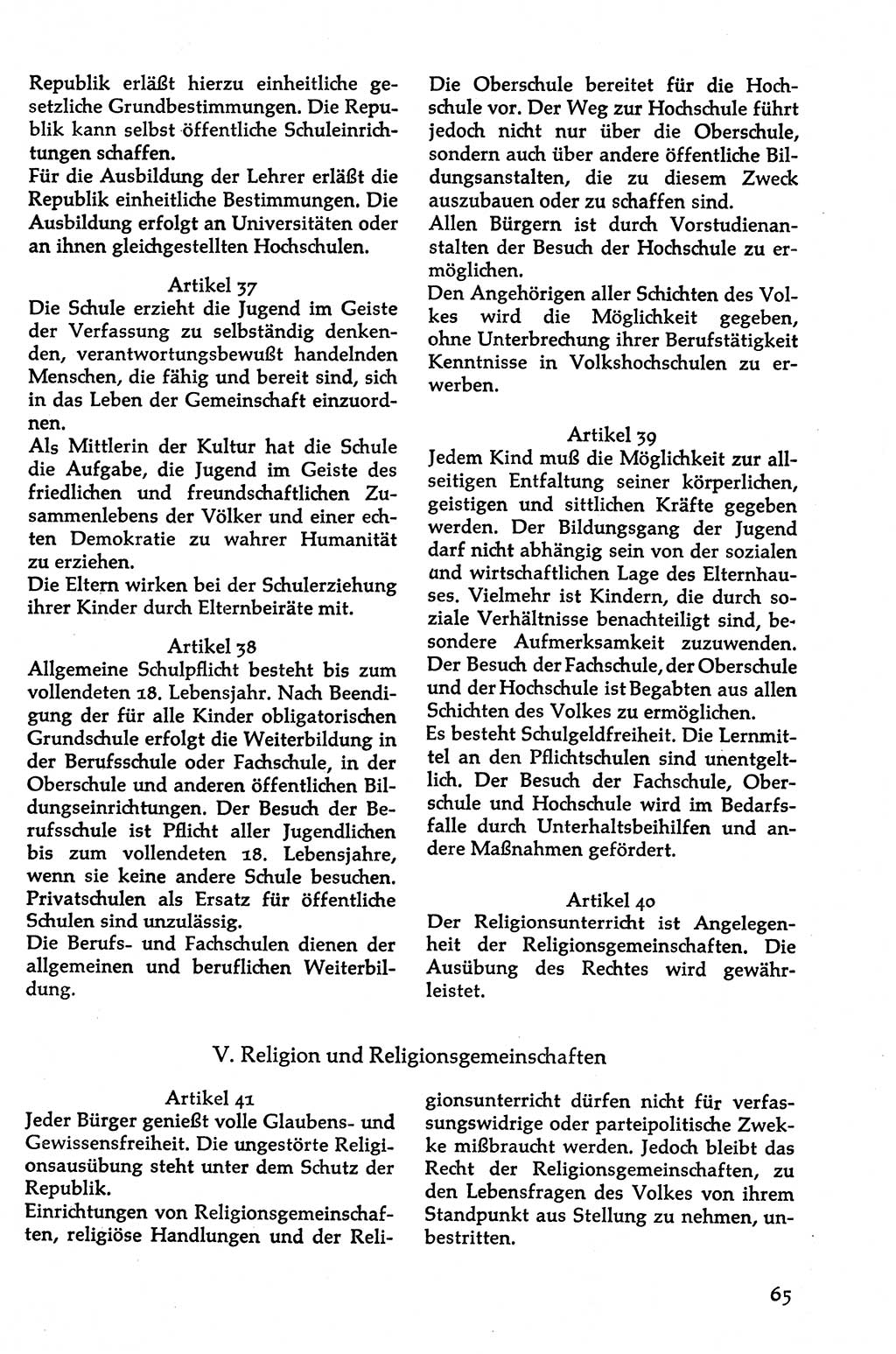 Volksdemokratische Ordnung in Mitteldeutschland [Deutsche Demokratische Republik (DDR)], Texte zur verfassungsrechtlichen Situation 1963, Seite 65 (Volksdem. Ordn. Md. DDR 1963, S. 65)