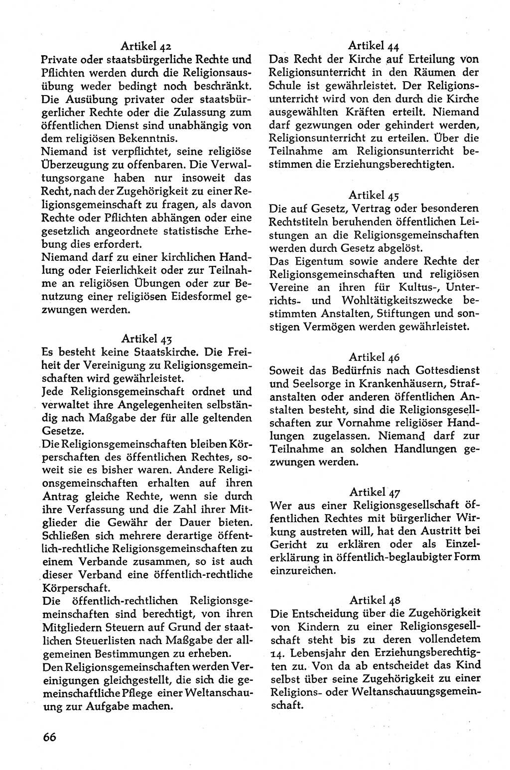 Volksdemokratische Ordnung in Mitteldeutschland [Deutsche Demokratische Republik (DDR)], Texte zur verfassungsrechtlichen Situation 1963, Seite 66 (Volksdem. Ordn. Md. DDR 1963, S. 66)