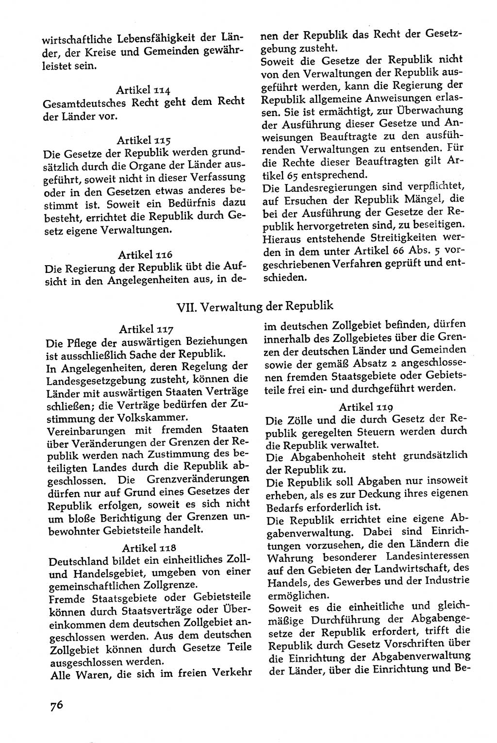 Volksdemokratische Ordnung in Mitteldeutschland [Deutsche Demokratische Republik (DDR)], Texte zur verfassungsrechtlichen Situation 1963, Seite 76 (Volksdem. Ordn. Md. DDR 1963, S. 76)