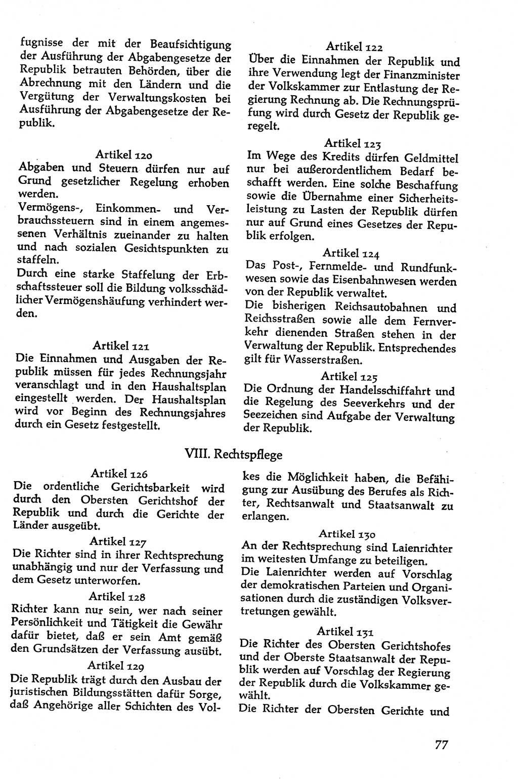 Volksdemokratische Ordnung in Mitteldeutschland [Deutsche Demokratische Republik (DDR)], Texte zur verfassungsrechtlichen Situation 1963, Seite 77 (Volksdem. Ordn. Md. DDR 1963, S. 77)
