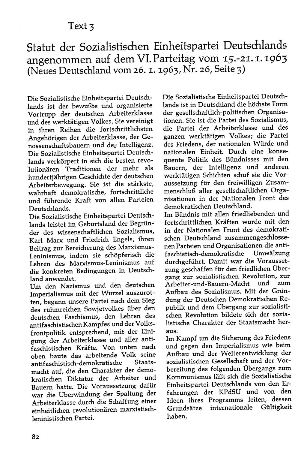 Volksdemokratische Ordnung in Mitteldeutschland [Deutsche Demokratische Republik (DDR)], Texte zur verfassungsrechtlichen Situation 1963, Seite 82 (Volksdem. Ordn. Md. DDR 1963, S. 82)