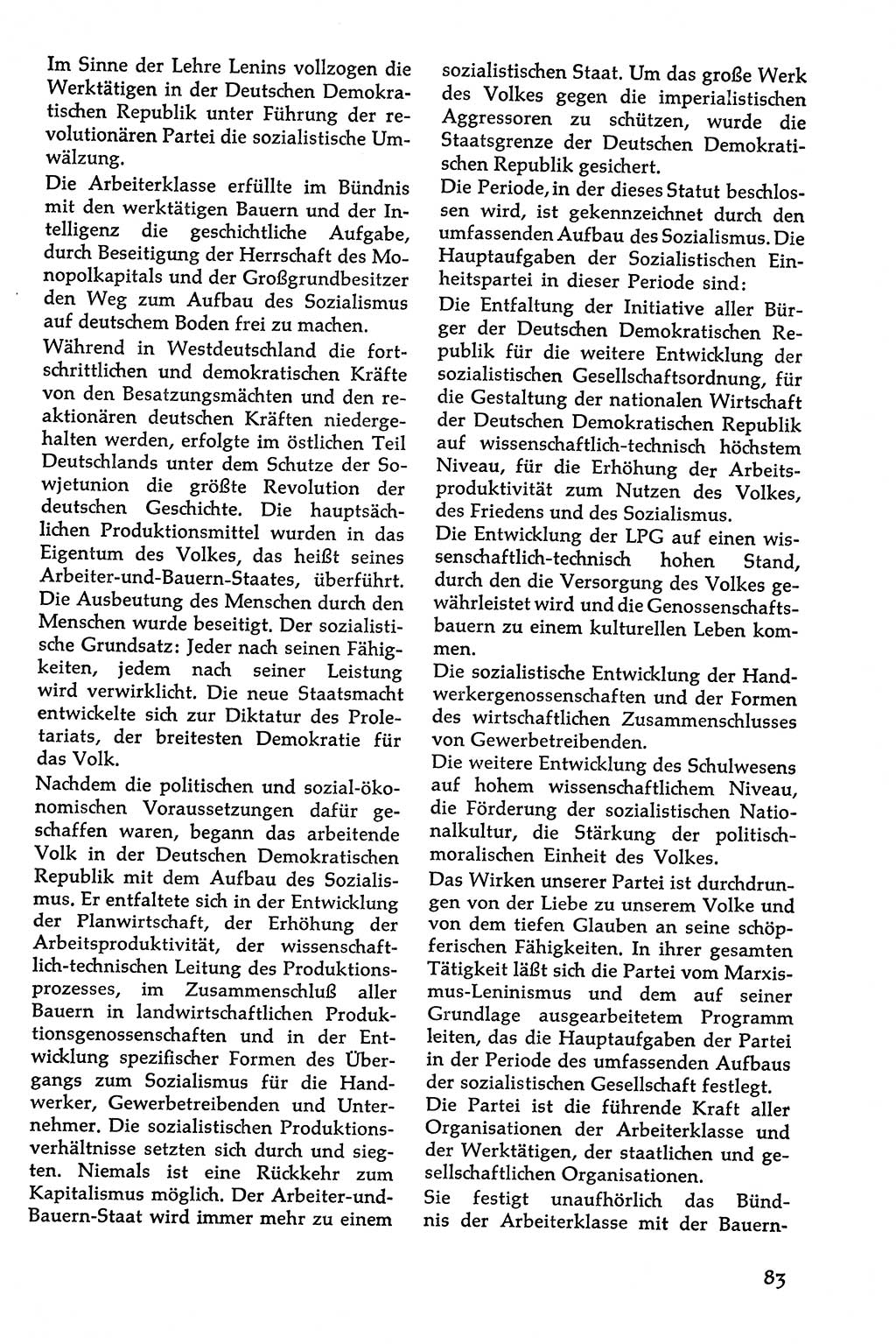Volksdemokratische Ordnung in Mitteldeutschland [Deutsche Demokratische Republik (DDR)], Texte zur verfassungsrechtlichen Situation 1963, Seite 83 (Volksdem. Ordn. Md. DDR 1963, S. 83)