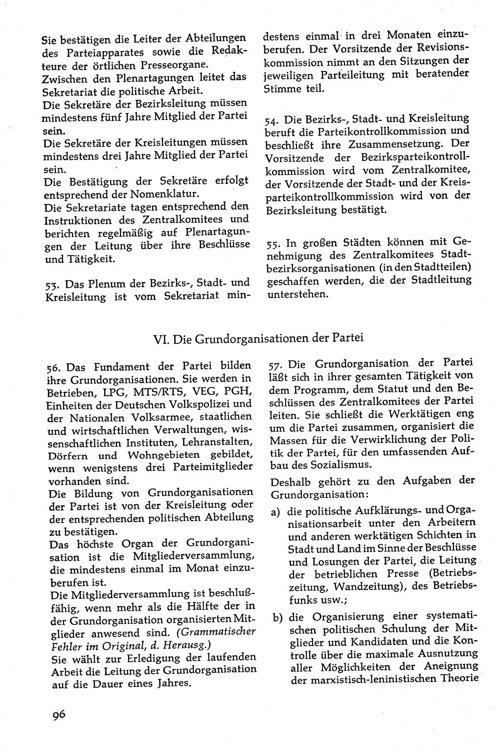 Volksdemokratische Ordnung in Mitteldeutschland [Deutsche Demokratische Republik (DDR)], Texte zur verfassungsrechtlichen Situation 1963, Seite 96 (Volksdem. Ordn. Md. DDR 1963, S. 96)