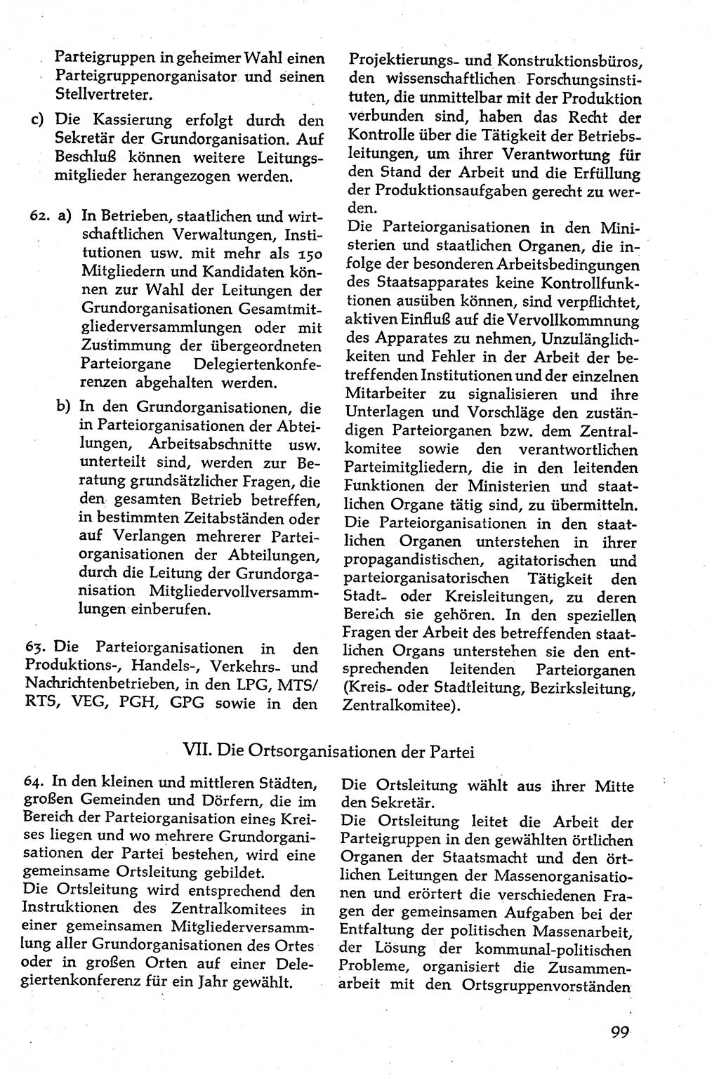 Volksdemokratische Ordnung in Mitteldeutschland [Deutsche Demokratische Republik (DDR)], Texte zur verfassungsrechtlichen Situation 1963, Seite 99 (Volksdem. Ordn. Md. DDR 1963, S. 99)