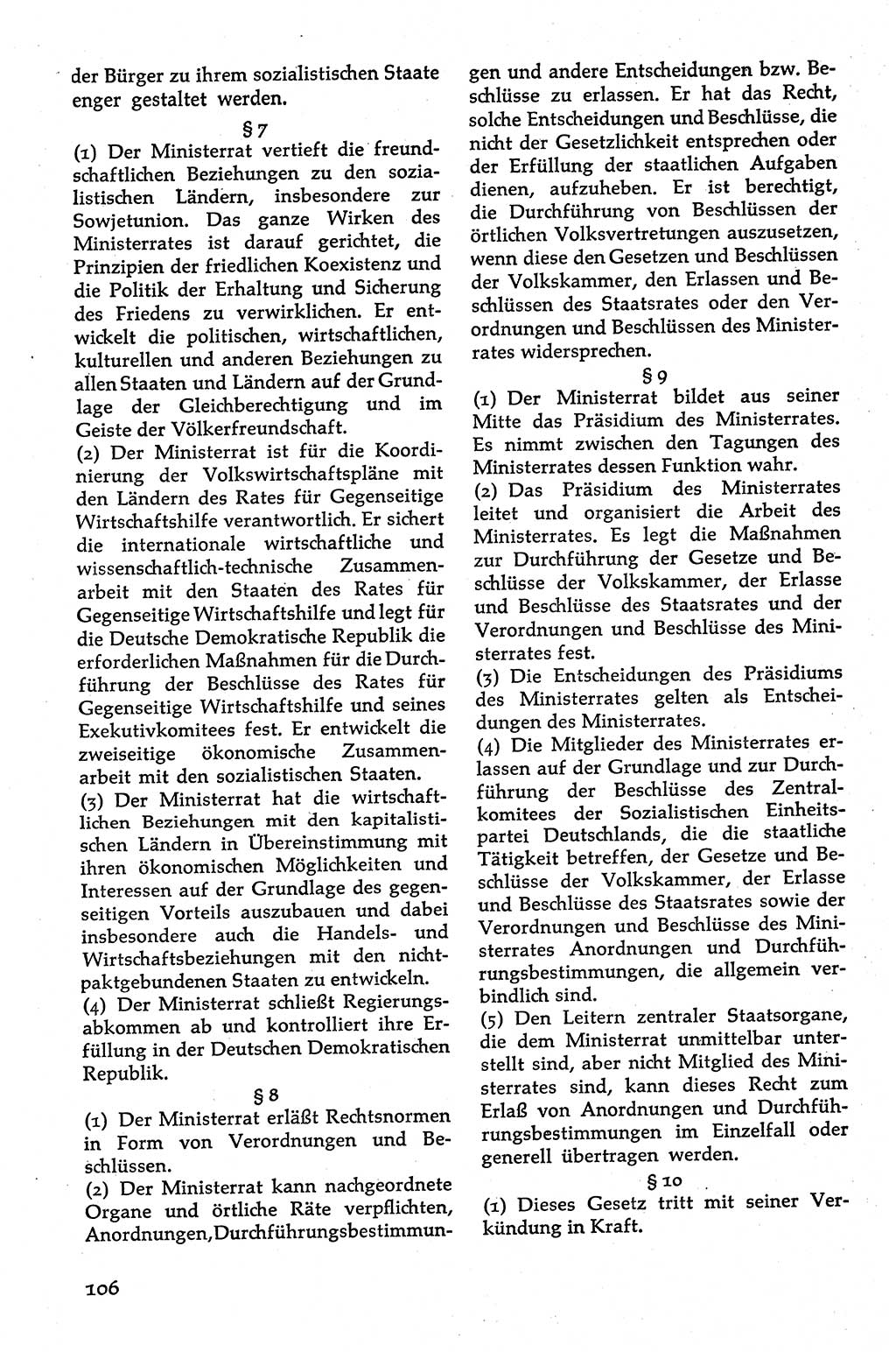Volksdemokratische Ordnung in Mitteldeutschland [Deutsche Demokratische Republik (DDR)], Texte zur verfassungsrechtlichen Situation 1963, Seite 106 (Volksdem. Ordn. Md. DDR 1963, S. 106)