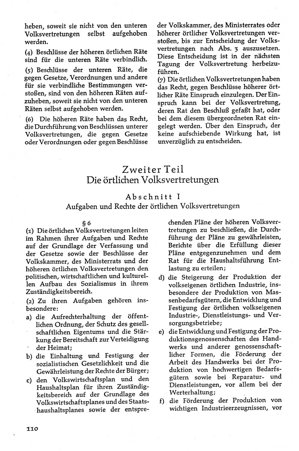 Volksdemokratische Ordnung in Mitteldeutschland [Deutsche Demokratische Republik (DDR)], Texte zur verfassungsrechtlichen Situation 1963, Seite 110 (Volksdem. Ordn. Md. DDR 1963, S. 110)