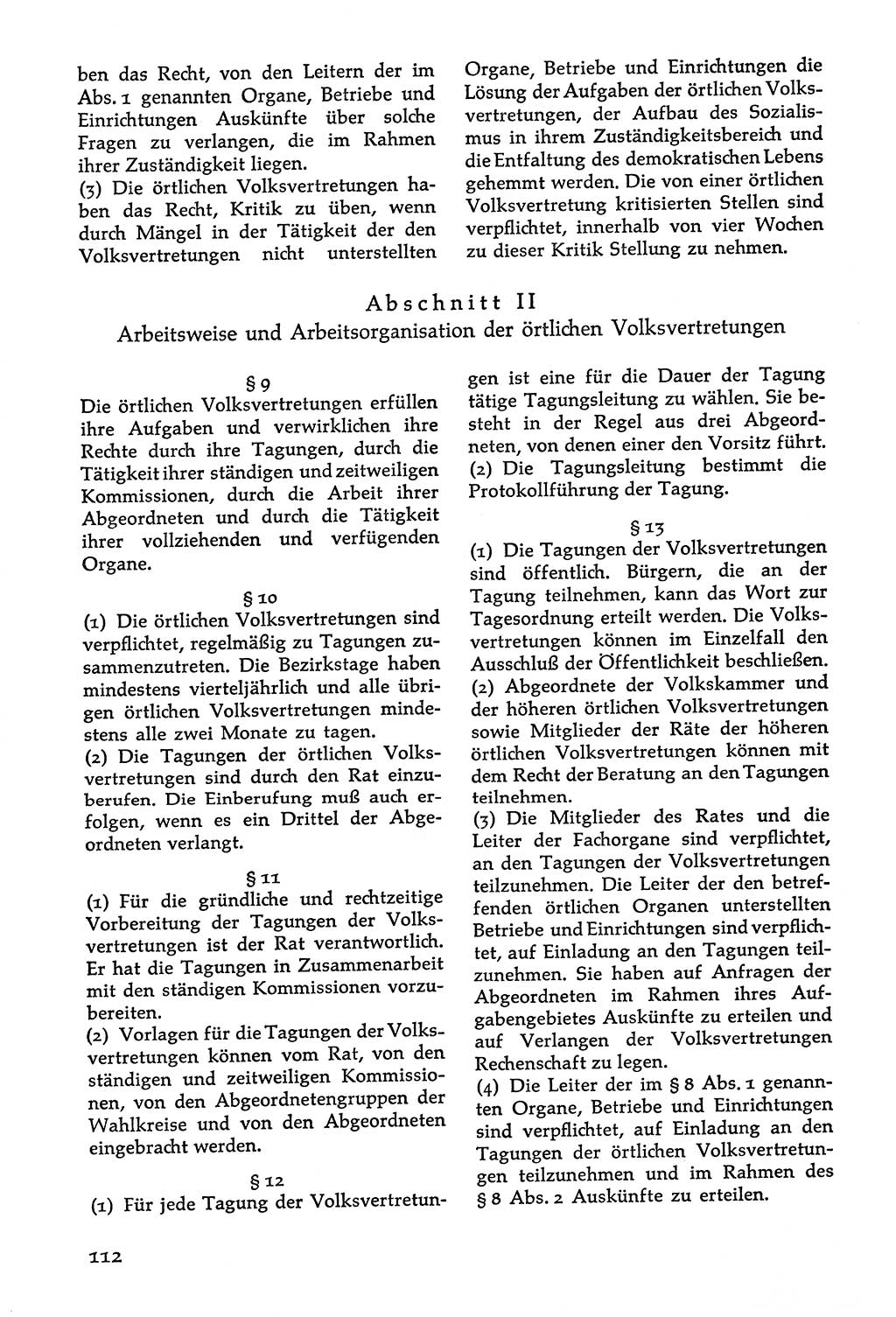 Volksdemokratische Ordnung in Mitteldeutschland [Deutsche Demokratische Republik (DDR)], Texte zur verfassungsrechtlichen Situation 1963, Seite 112 (Volksdem. Ordn. Md. DDR 1963, S. 112)