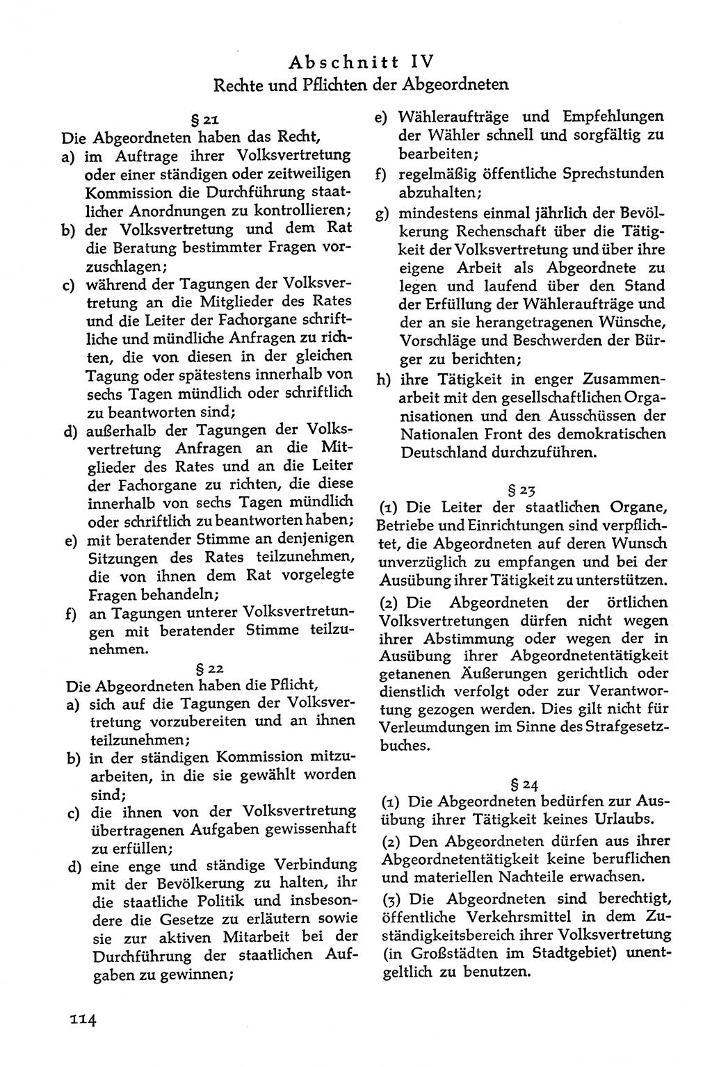 Volksdemokratische Ordnung in Mitteldeutschland [Deutsche Demokratische Republik (DDR)], Texte zur verfassungsrechtlichen Situation 1963, Seite 114 (Volksdem. Ordn. Md. DDR 1963, S. 114)
