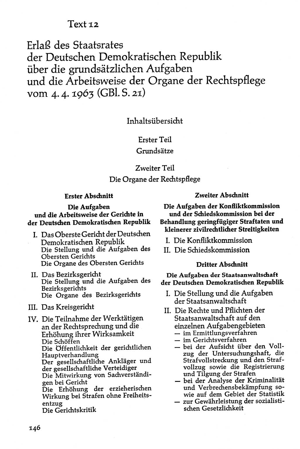 Volksdemokratische Ordnung in Mitteldeutschland [Deutsche Demokratische Republik (DDR)], Texte zur verfassungsrechtlichen Situation 1963, Seite 146 (Volksdem. Ordn. Md. DDR 1963, S. 146)