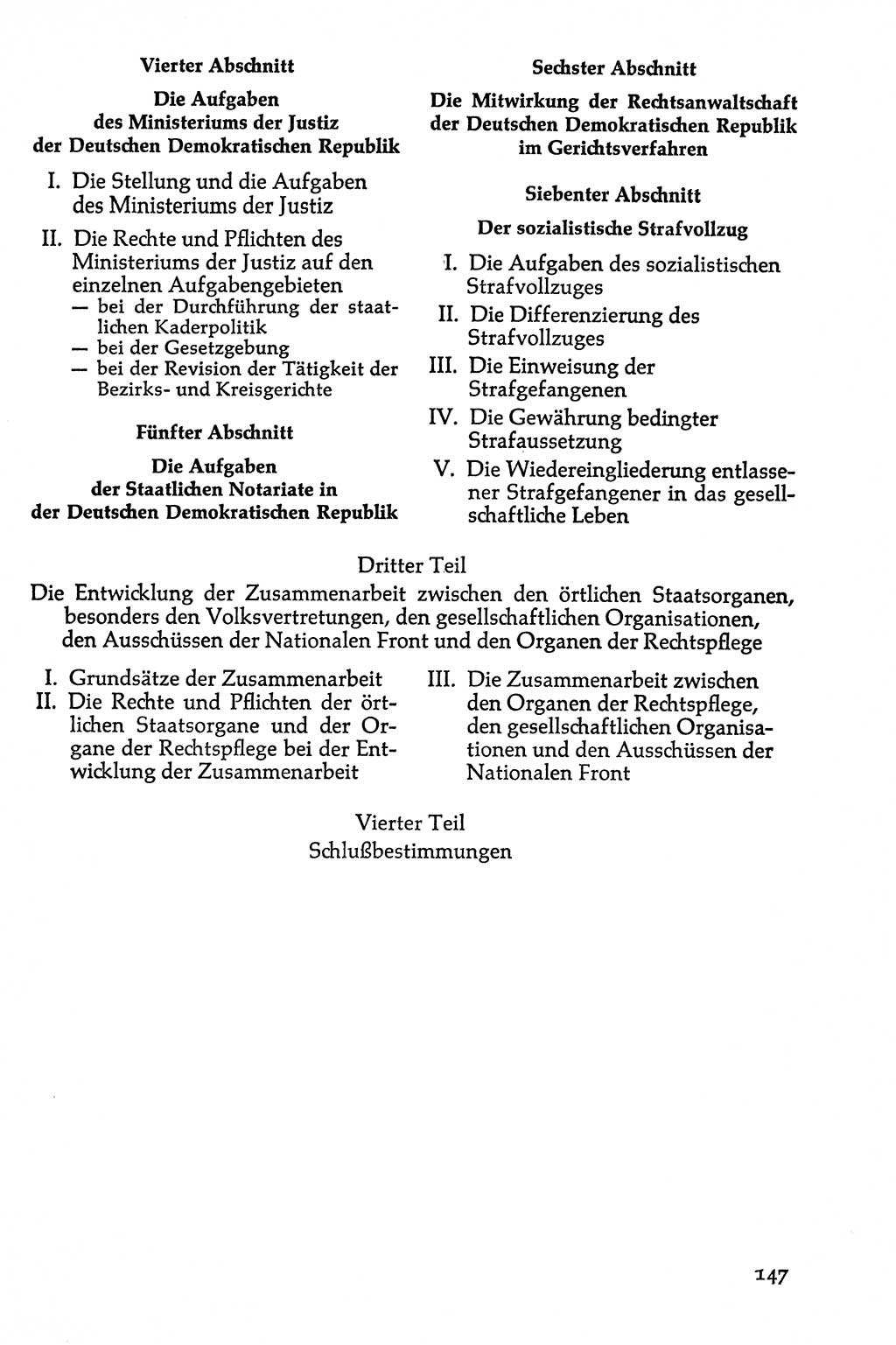 Volksdemokratische Ordnung in Mitteldeutschland [Deutsche Demokratische Republik (DDR)], Texte zur verfassungsrechtlichen Situation 1963, Seite 147 (Volksdem. Ordn. Md. DDR 1963, S. 147)