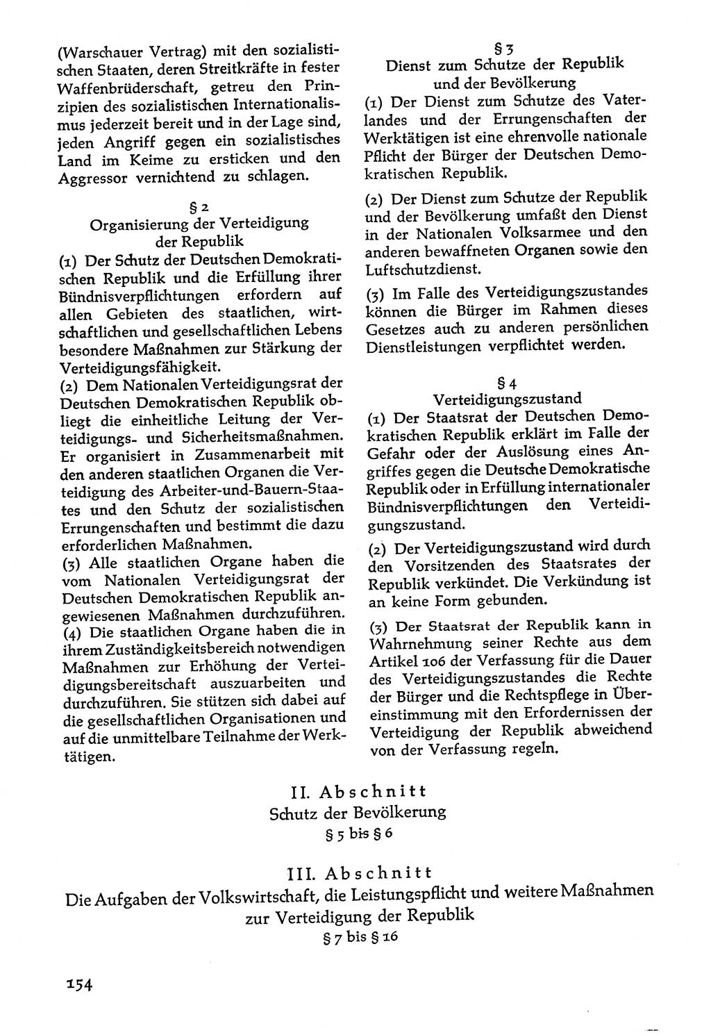 Volksdemokratische Ordnung in Mitteldeutschland [Deutsche Demokratische Republik (DDR)], Texte zur verfassungsrechtlichen Situation 1963, Seite 154 (Volksdem. Ordn. Md. DDR 1963, S. 154)