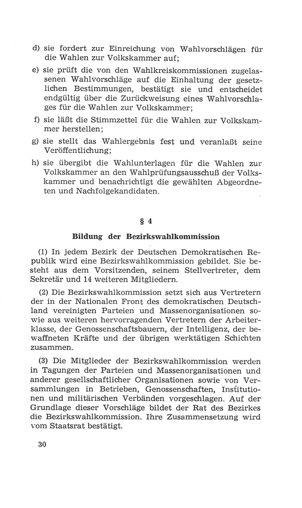 Volkskammer (VK) der Deutschen Demokratischen Republik (DDR), 4. Wahlperiode 1963-1967, Seite 30 (VK. DDR 4. WP. 1963-1967, S. 30)