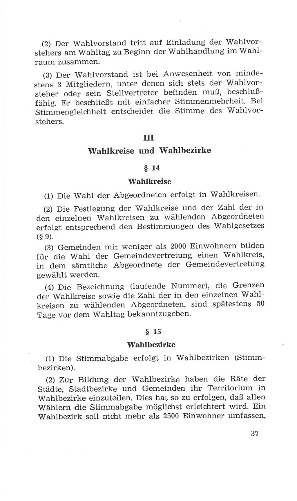 Volkskammer (VK) der Deutschen Demokratischen Republik (DDR), 4. Wahlperiode 1963-1967, Seite 37 (VK. DDR 4. WP. 1963-1967, S. 37)