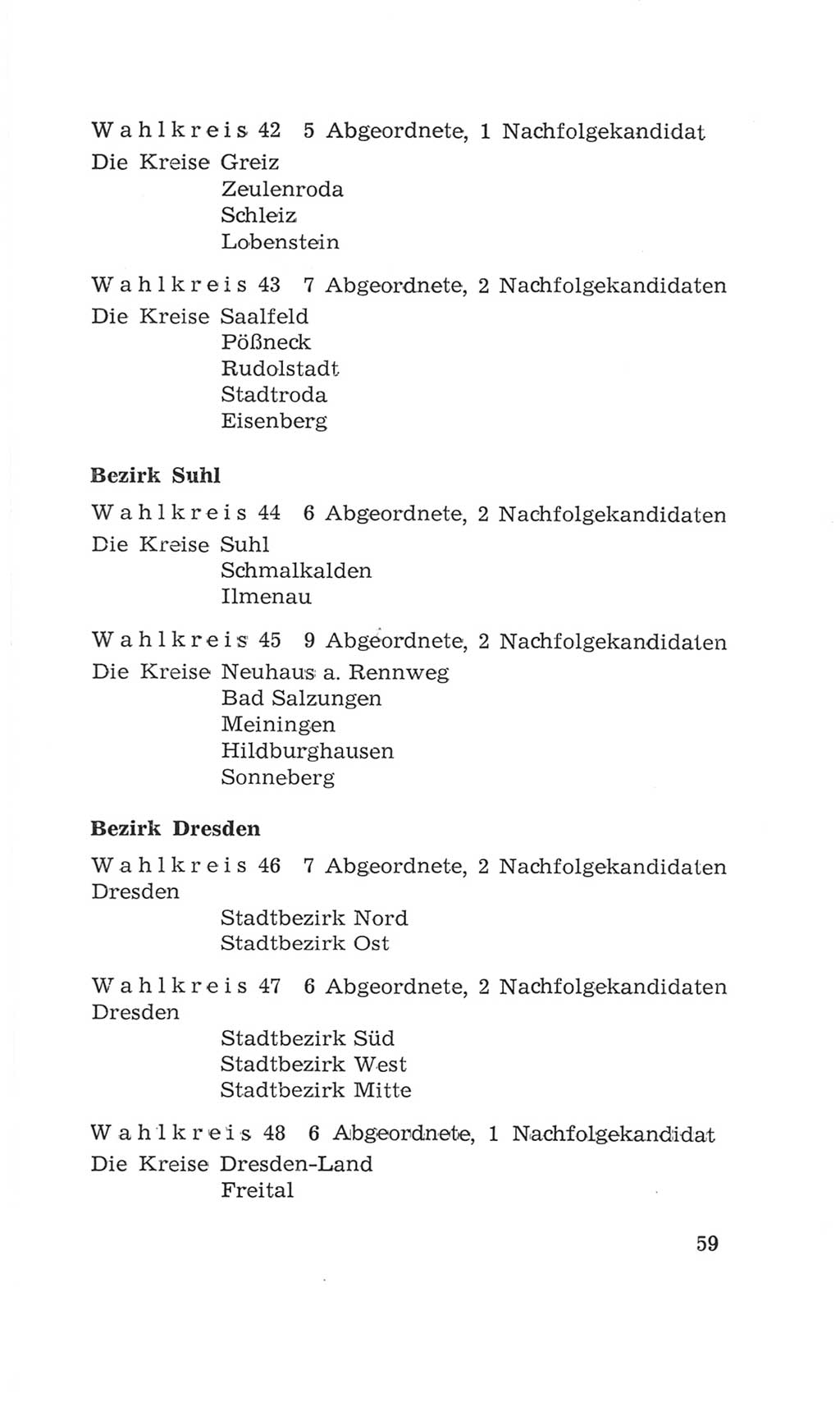 Volkskammer (VK) der Deutschen Demokratischen Republik (DDR), 4. Wahlperiode 1963-1967, Seite 59 (VK. DDR 4. WP. 1963-1967, S. 59)