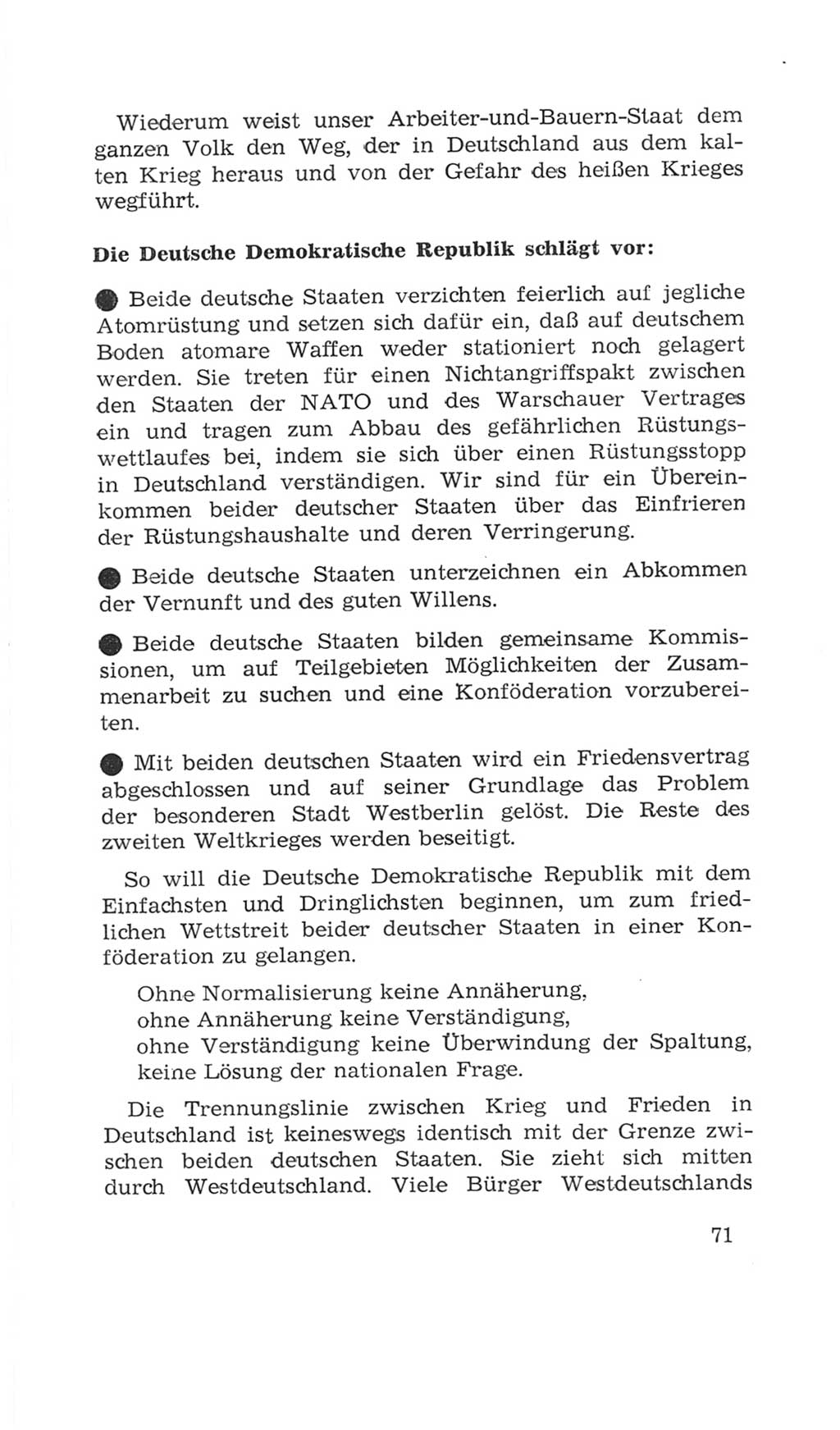 Volkskammer (VK) der Deutschen Demokratischen Republik (DDR), 4. Wahlperiode 1963-1967, Seite 71 (VK. DDR 4. WP. 1963-1967, S. 71)