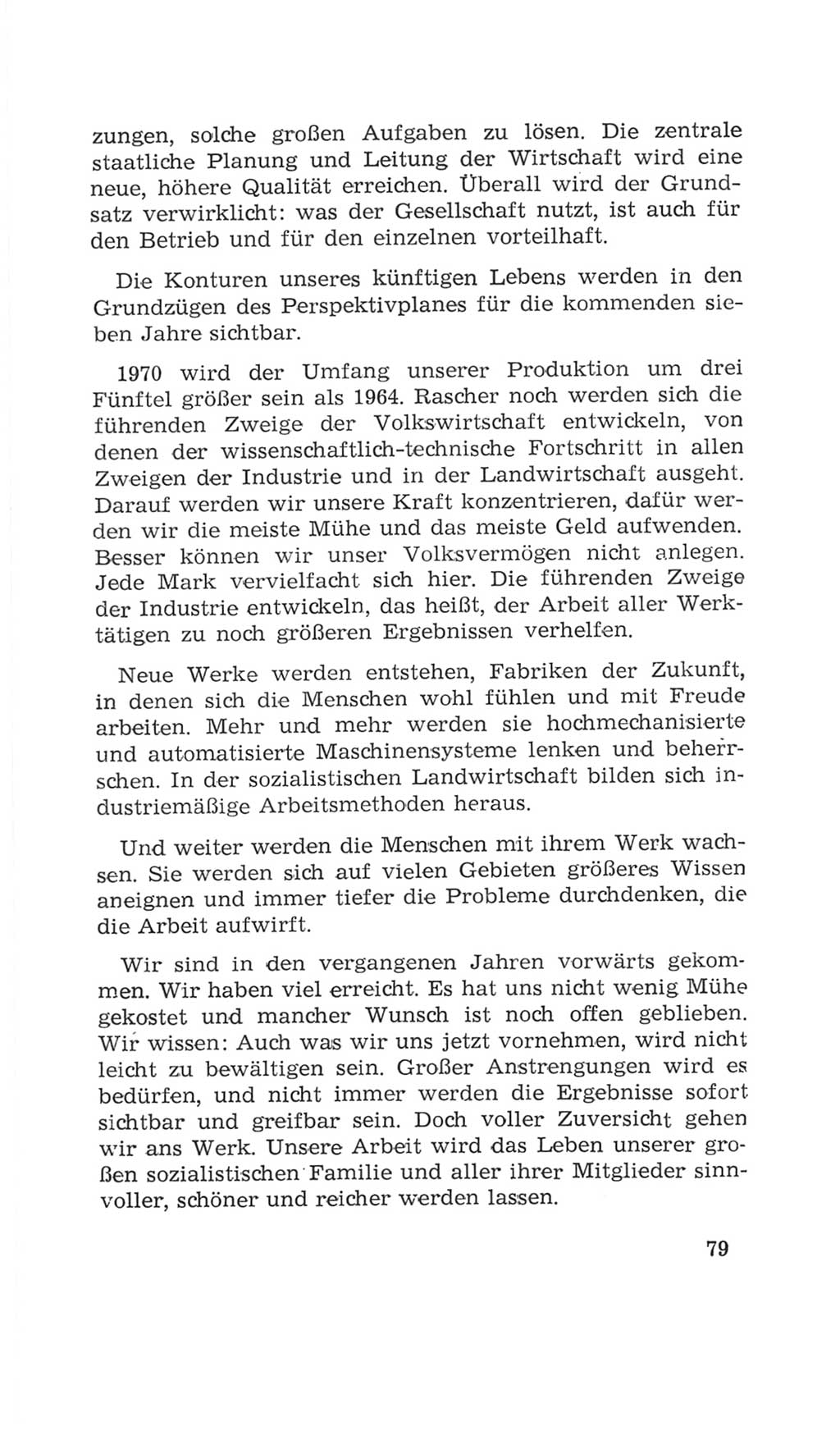 Volkskammer (VK) der Deutschen Demokratischen Republik (DDR), 4. Wahlperiode 1963-1967, Seite 79 (VK. DDR 4. WP. 1963-1967, S. 79)