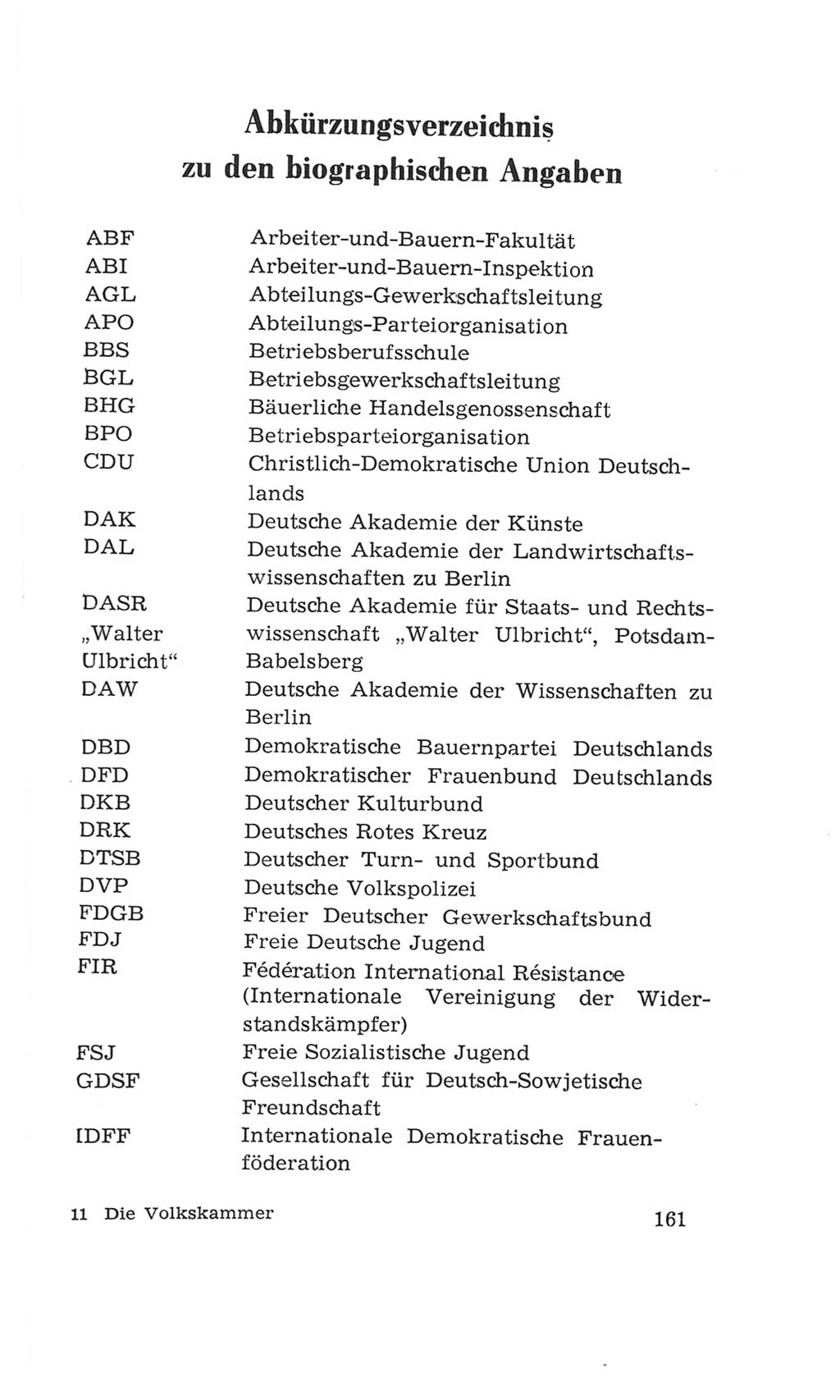 Volkskammer (VK) der Deutschen Demokratischen Republik (DDR), 4. Wahlperiode 1963-1967, Seite 161 (VK. DDR 4. WP. 1963-1967, S. 161)