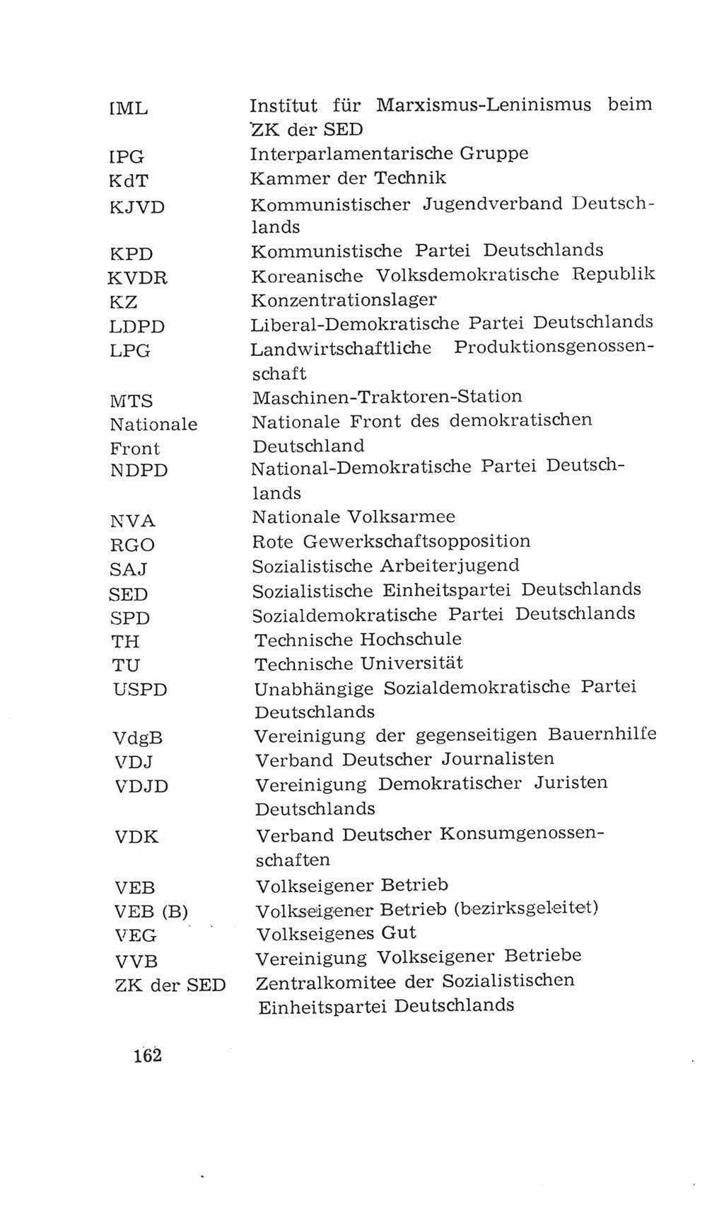 Volkskammer (VK) der Deutschen Demokratischen Republik (DDR), 4. Wahlperiode 1963-1967, Seite 162 (VK. DDR 4. WP. 1963-1967, S. 162)
