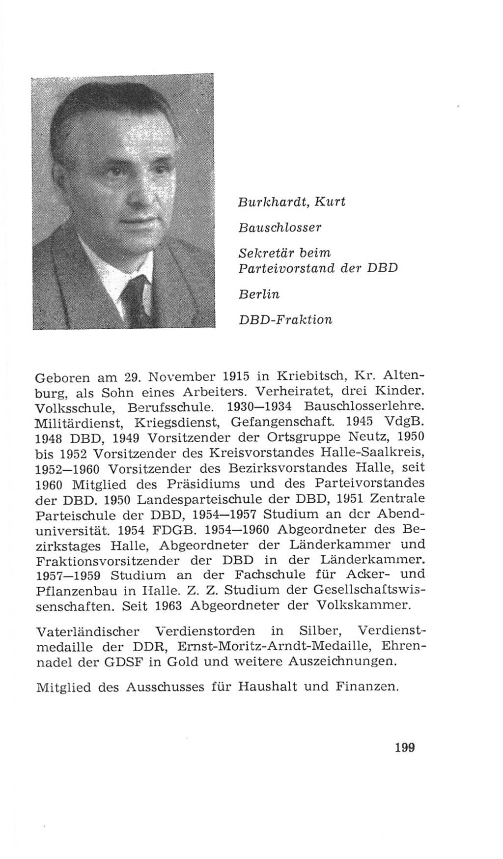 Volkskammer (VK) der Deutschen Demokratischen Republik (DDR), 4. Wahlperiode 1963-1967, Seite 199 (VK. DDR 4. WP. 1963-1967, S. 199)