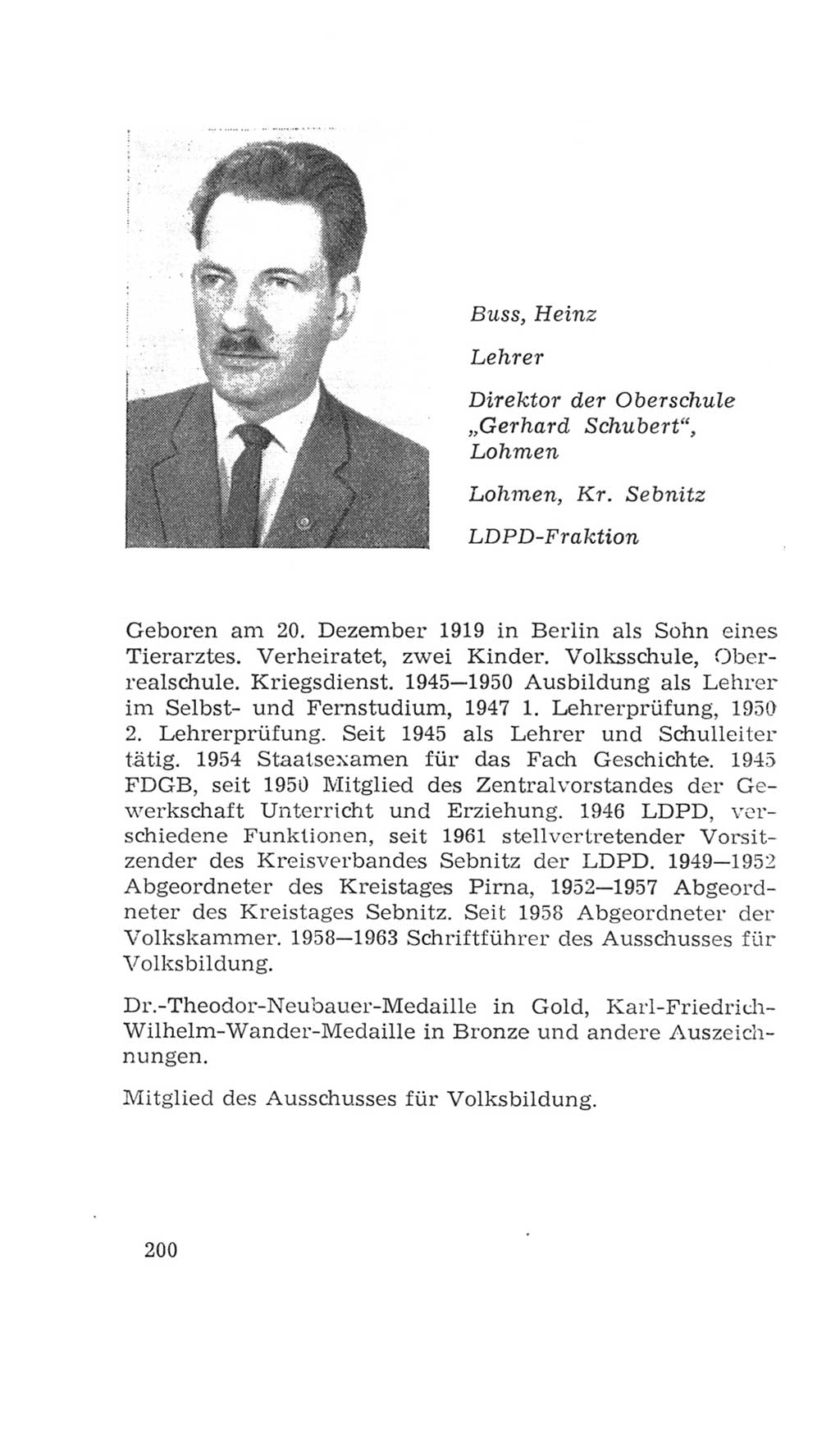 Volkskammer (VK) der Deutschen Demokratischen Republik (DDR), 4. Wahlperiode 1963-1967, Seite 200 (VK. DDR 4. WP. 1963-1967, S. 200)