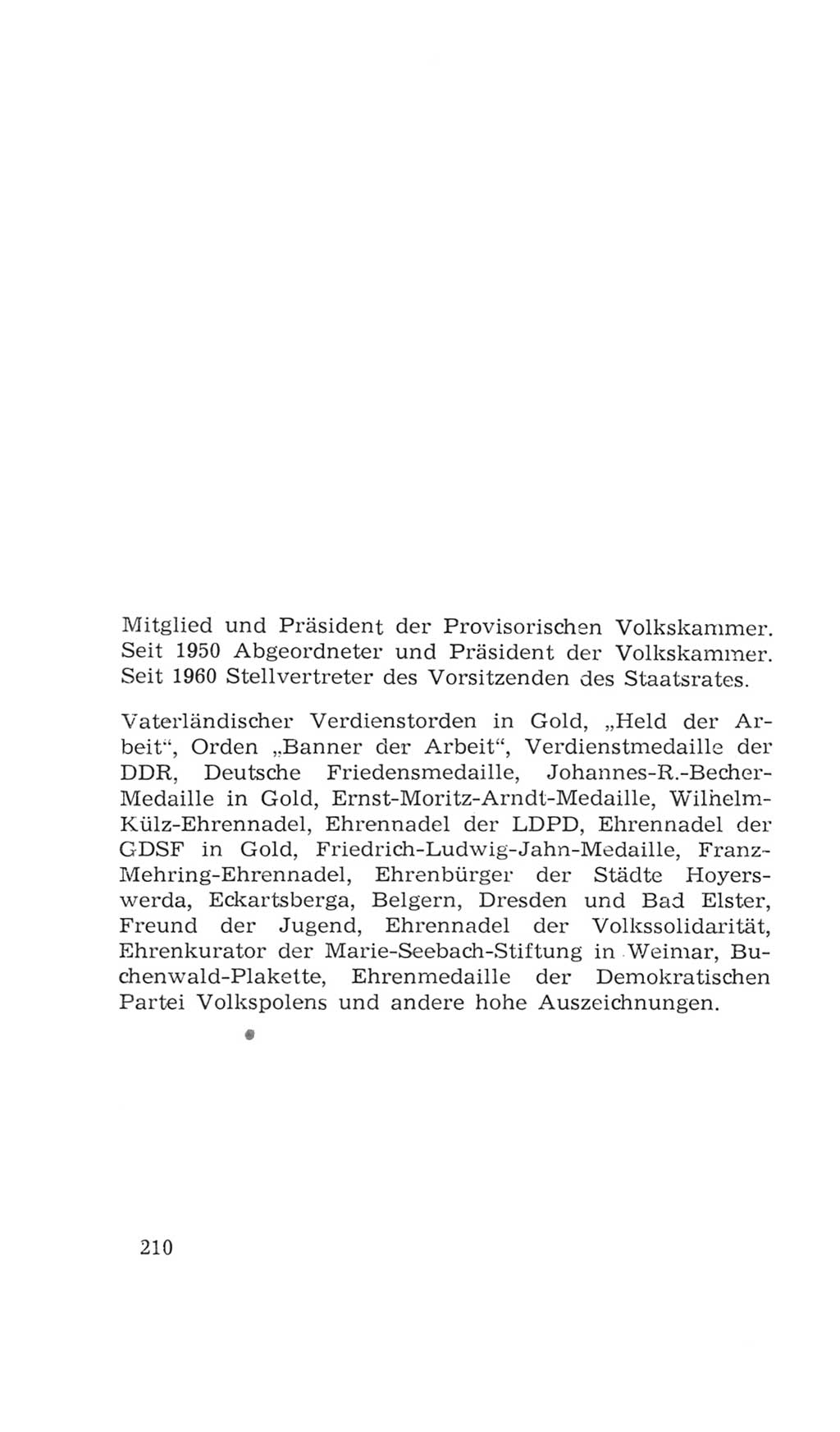 Volkskammer (VK) der Deutschen Demokratischen Republik (DDR), 4. Wahlperiode 1963-1967, Seite 210 (VK. DDR 4. WP. 1963-1967, S. 210)