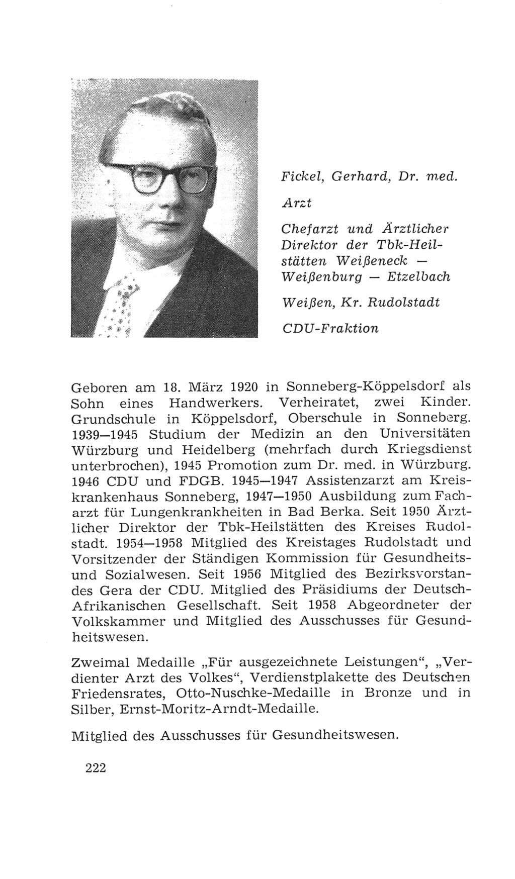 Volkskammer (VK) der Deutschen Demokratischen Republik (DDR), 4. Wahlperiode 1963-1967, Seite 222 (VK. DDR 4. WP. 1963-1967, S. 222)