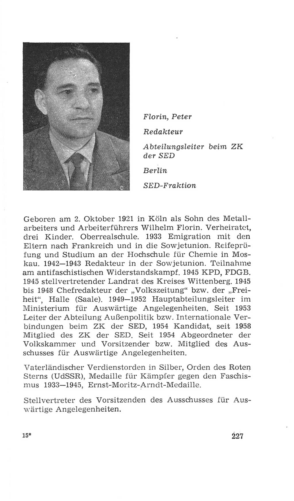 Volkskammer (VK) der Deutschen Demokratischen Republik (DDR), 4. Wahlperiode 1963-1967, Seite 227 (VK. DDR 4. WP. 1963-1967, S. 227)