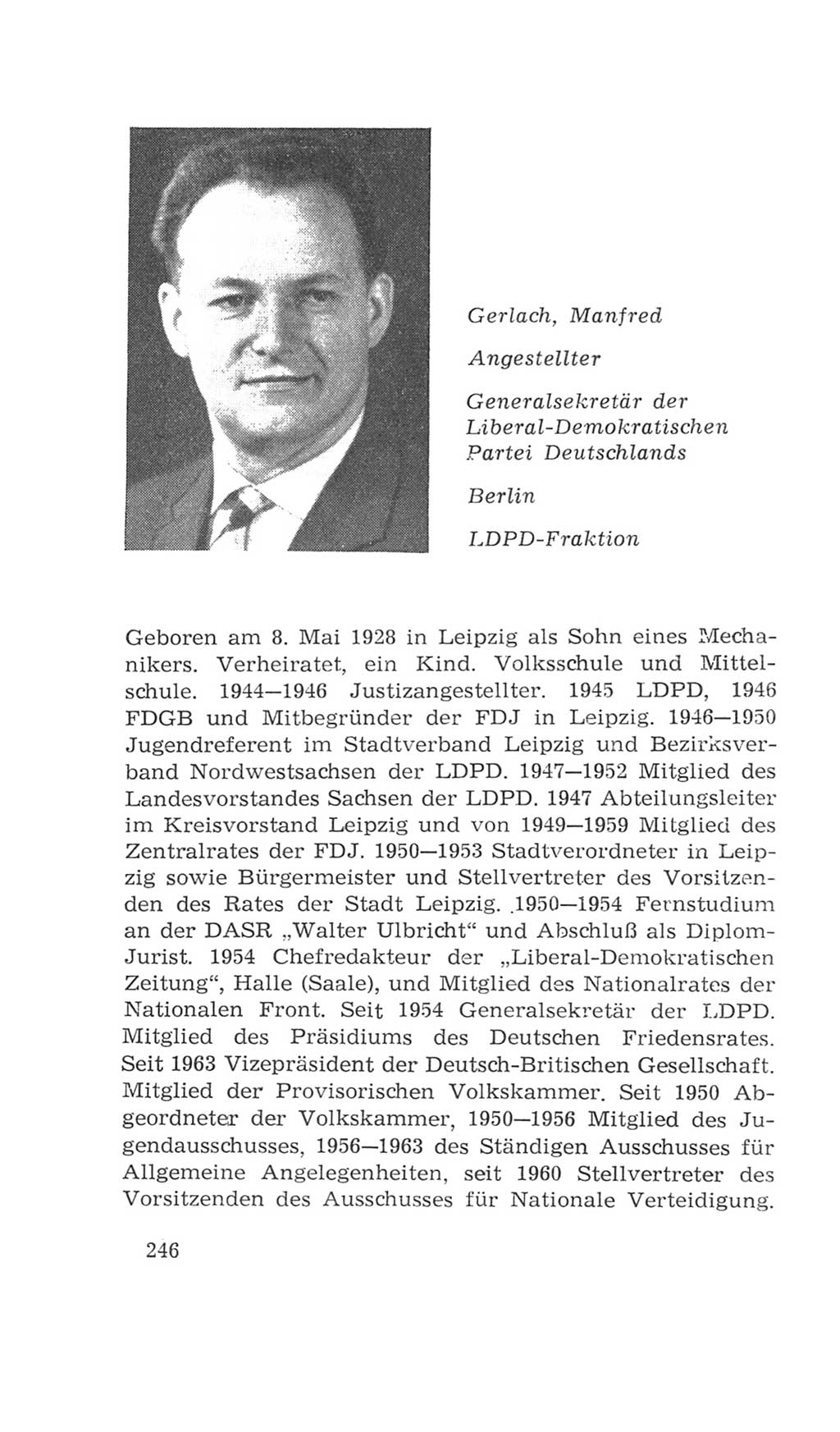 Volkskammer (VK) der Deutschen Demokratischen Republik (DDR), 4. Wahlperiode 1963-1967, Seite 246 (VK. DDR 4. WP. 1963-1967, S. 246)