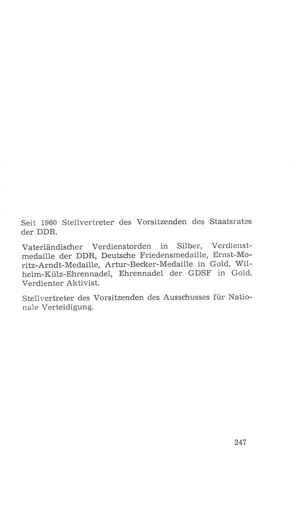 Volkskammer (VK) der Deutschen Demokratischen Republik (DDR), 4. Wahlperiode 1963-1967, Seite 247 (VK. DDR 4. WP. 1963-1967, S. 247)