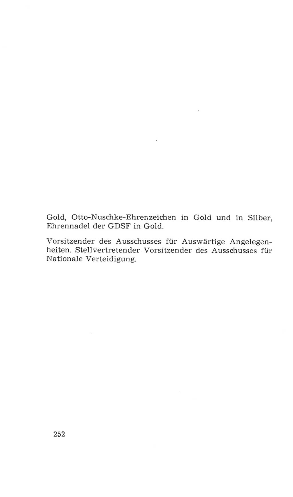 Volkskammer (VK) der Deutschen Demokratischen Republik (DDR), 4. Wahlperiode 1963-1967, Seite 252 (VK. DDR 4. WP. 1963-1967, S. 252)