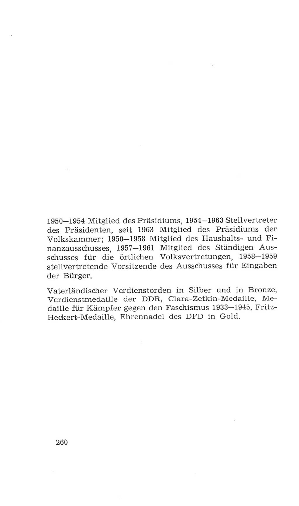 Volkskammer (VK) der Deutschen Demokratischen Republik (DDR), 4. Wahlperiode 1963-1967, Seite 260 (VK. DDR 4. WP. 1963-1967, S. 260)