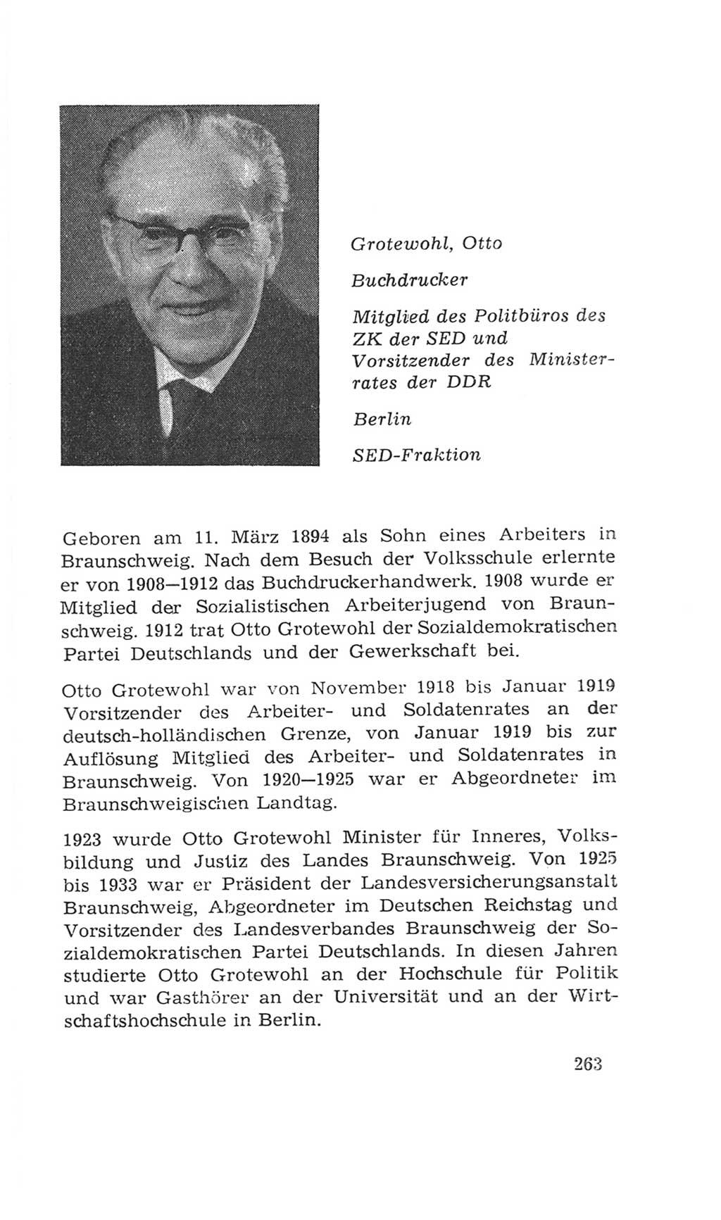 Volkskammer (VK) der Deutschen Demokratischen Republik (DDR), 4. Wahlperiode 1963-1967, Seite 263 (VK. DDR 4. WP. 1963-1967, S. 263)