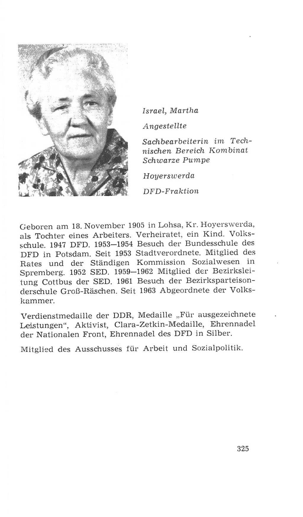 Volkskammer (VK) der Deutschen Demokratischen Republik (DDR), 4. Wahlperiode 1963-1967, Seite 325 (VK. DDR 4. WP. 1963-1967, S. 325)