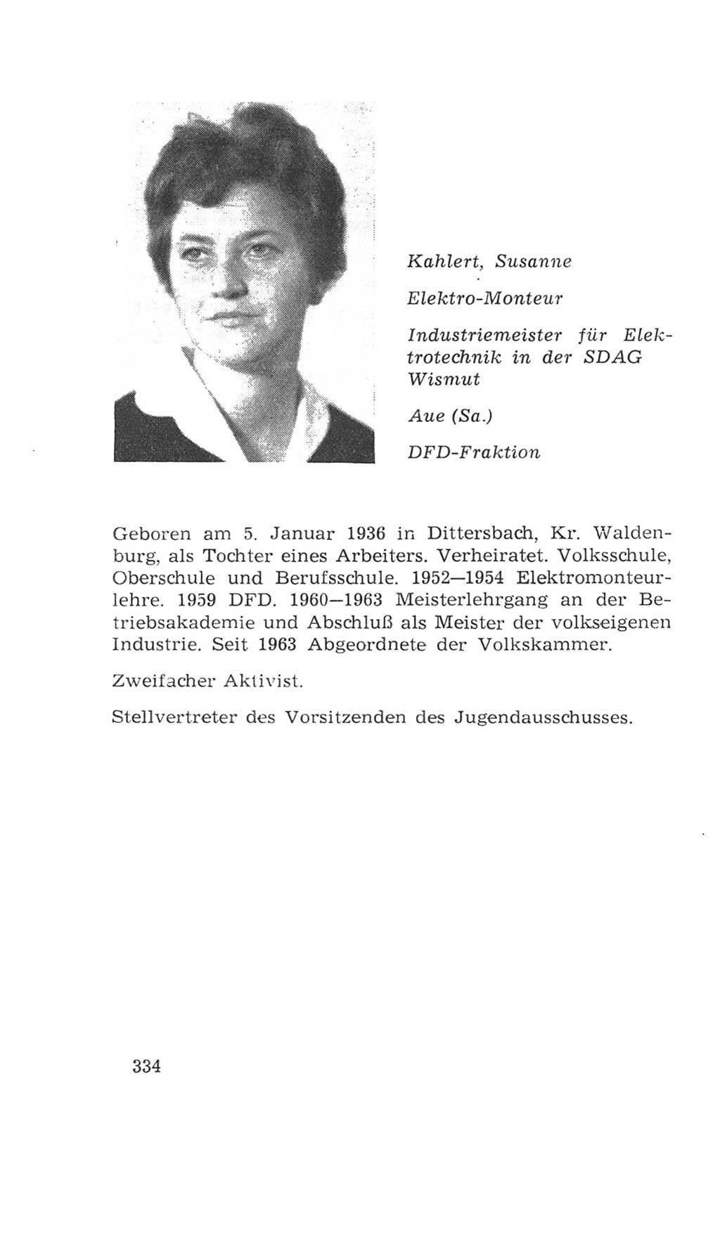 Volkskammer (VK) der Deutschen Demokratischen Republik (DDR), 4. Wahlperiode 1963-1967, Seite 334 (VK. DDR 4. WP. 1963-1967, S. 334)