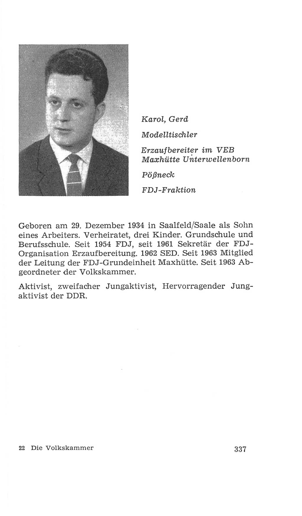 Volkskammer (VK) der Deutschen Demokratischen Republik (DDR), 4. Wahlperiode 1963-1967, Seite 337 (VK. DDR 4. WP. 1963-1967, S. 337)