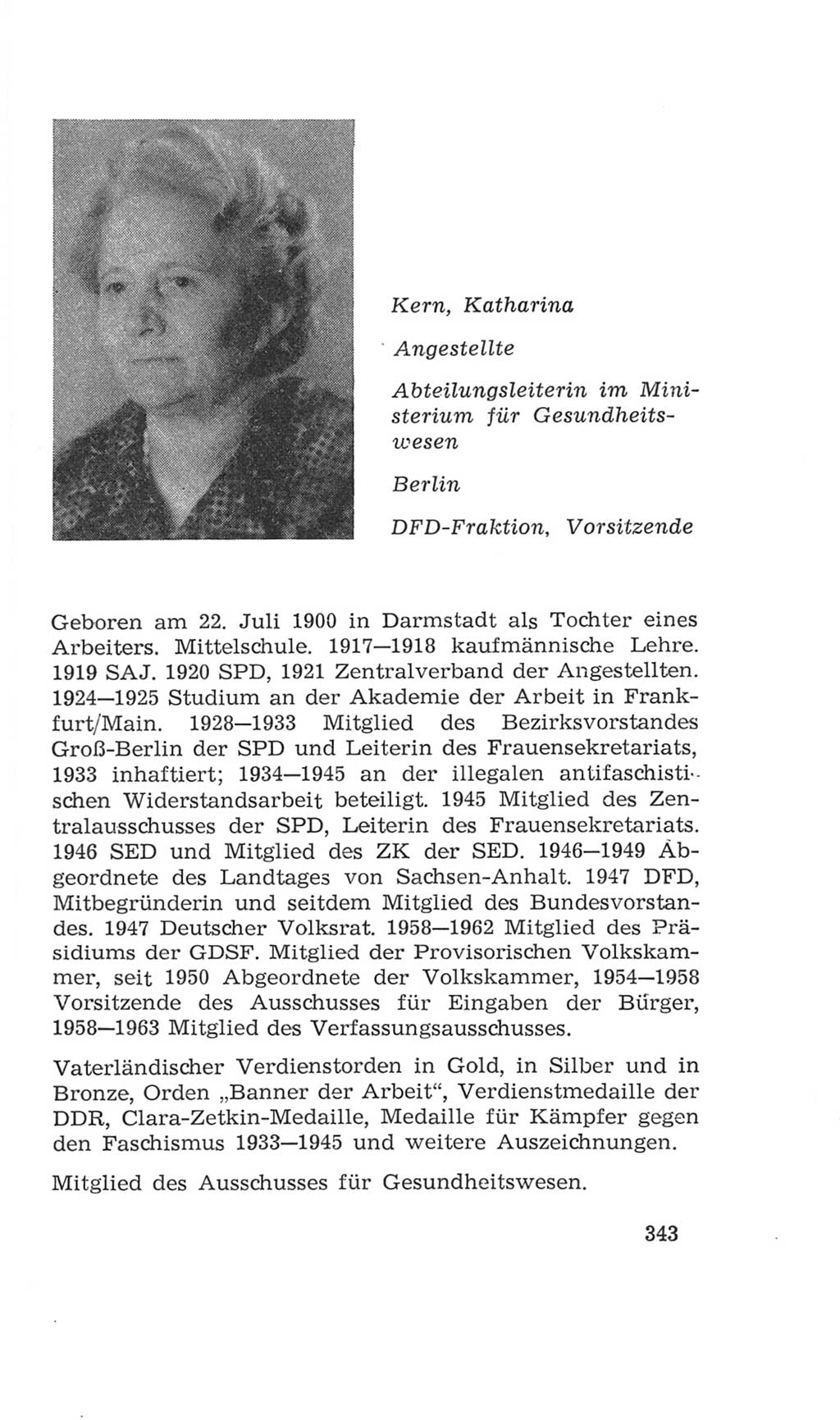 Volkskammer (VK) der Deutschen Demokratischen Republik (DDR), 4. Wahlperiode 1963-1967, Seite 343 (VK. DDR 4. WP. 1963-1967, S. 343)