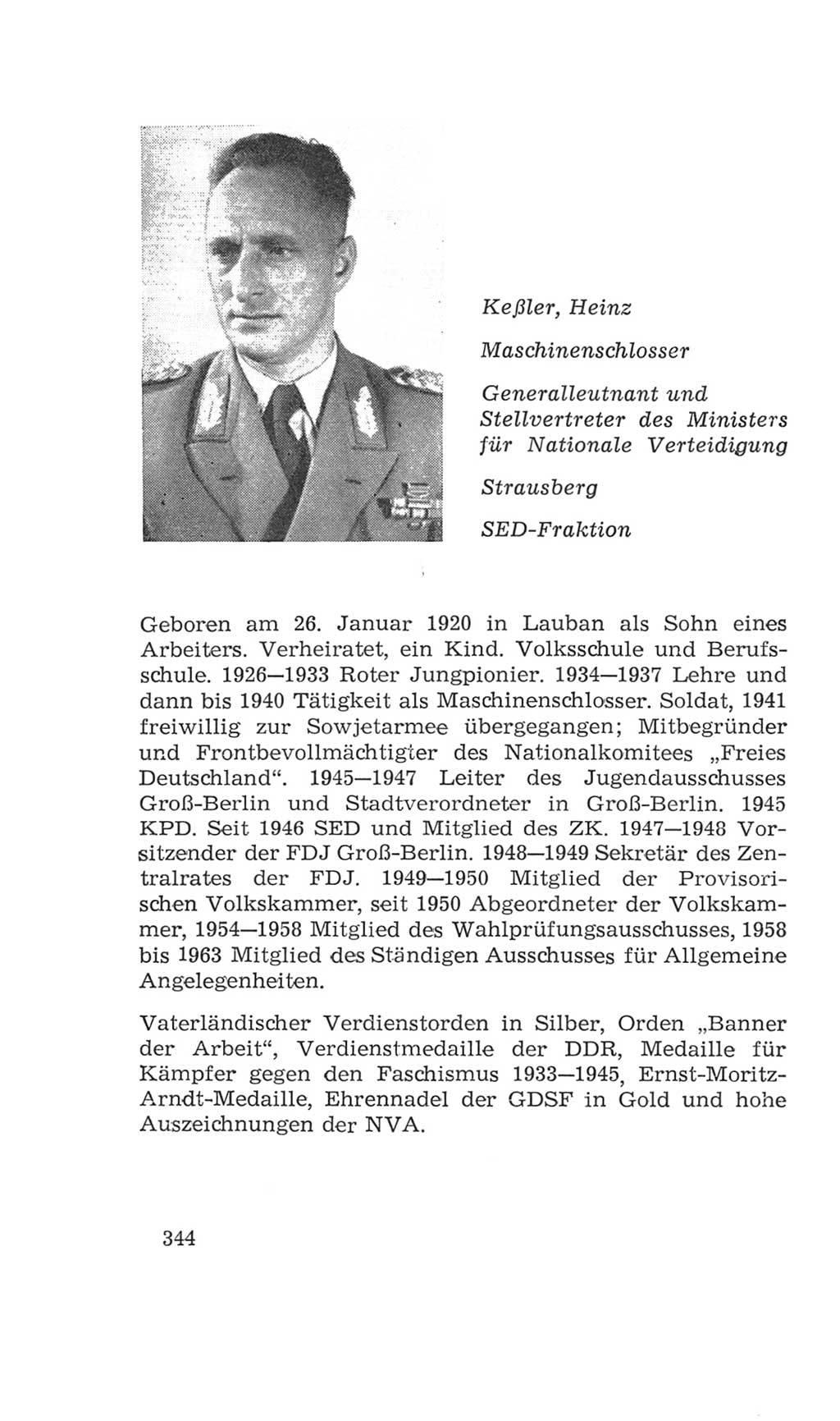 Volkskammer (VK) der Deutschen Demokratischen Republik (DDR), 4. Wahlperiode 1963-1967, Seite 344 (VK. DDR 4. WP. 1963-1967, S. 344)
