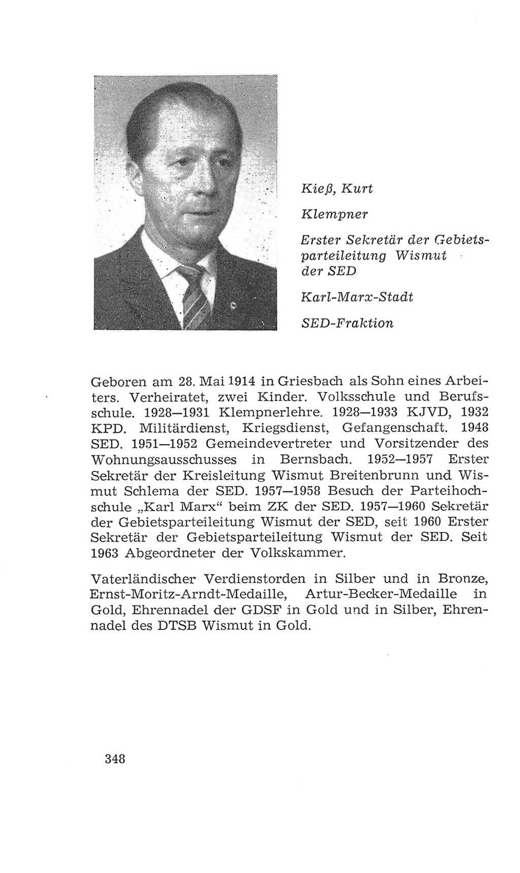 Volkskammer (VK) der Deutschen Demokratischen Republik (DDR), 4. Wahlperiode 1963-1967, Seite 348 (VK. DDR 4. WP. 1963-1967, S. 348)