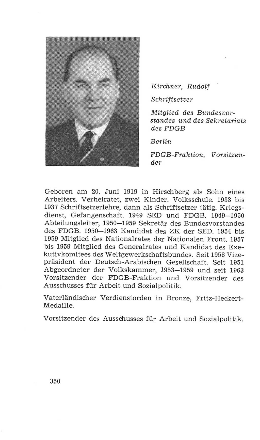 Volkskammer (VK) der Deutschen Demokratischen Republik (DDR), 4. Wahlperiode 1963-1967, Seite 350 (VK. DDR 4. WP. 1963-1967, S. 350)