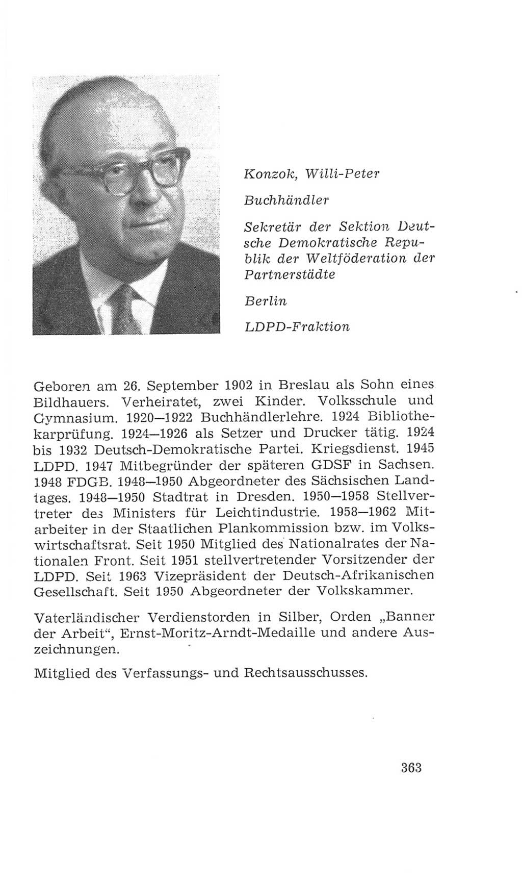 Volkskammer (VK) der Deutschen Demokratischen Republik (DDR), 4. Wahlperiode 1963-1967, Seite 363 (VK. DDR 4. WP. 1963-1967, S. 363)