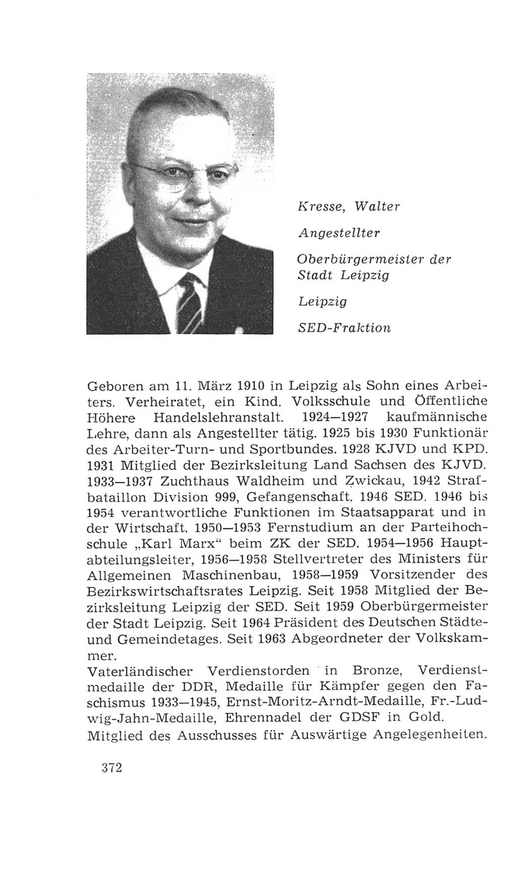 Volkskammer (VK) der Deutschen Demokratischen Republik (DDR), 4. Wahlperiode 1963-1967, Seite 372 (VK. DDR 4. WP. 1963-1967, S. 372)