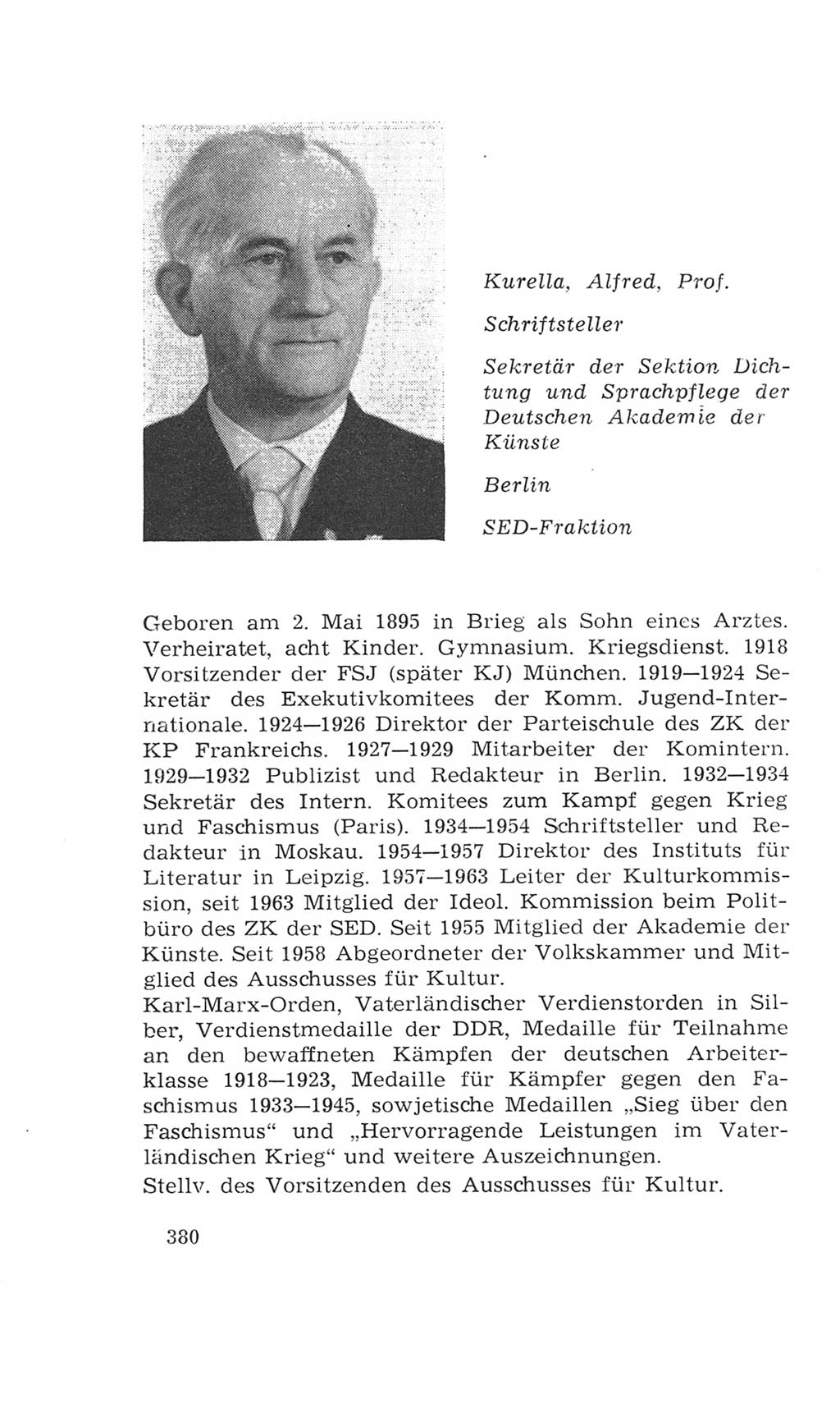 Volkskammer (VK) der Deutschen Demokratischen Republik (DDR), 4. Wahlperiode 1963-1967, Seite 380 (VK. DDR 4. WP. 1963-1967, S. 380)