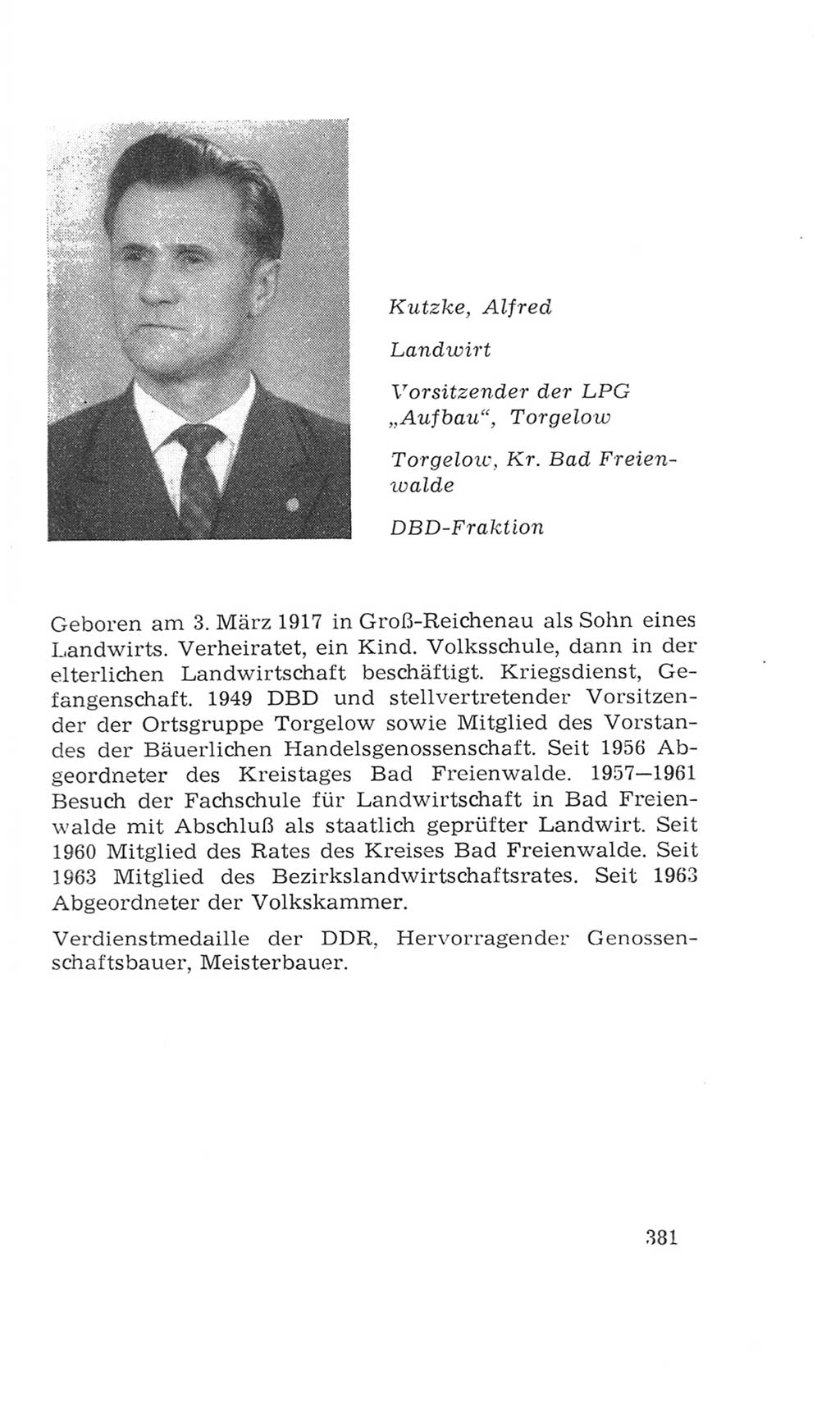 Volkskammer (VK) der Deutschen Demokratischen Republik (DDR), 4. Wahlperiode 1963-1967, Seite 381 (VK. DDR 4. WP. 1963-1967, S. 381)