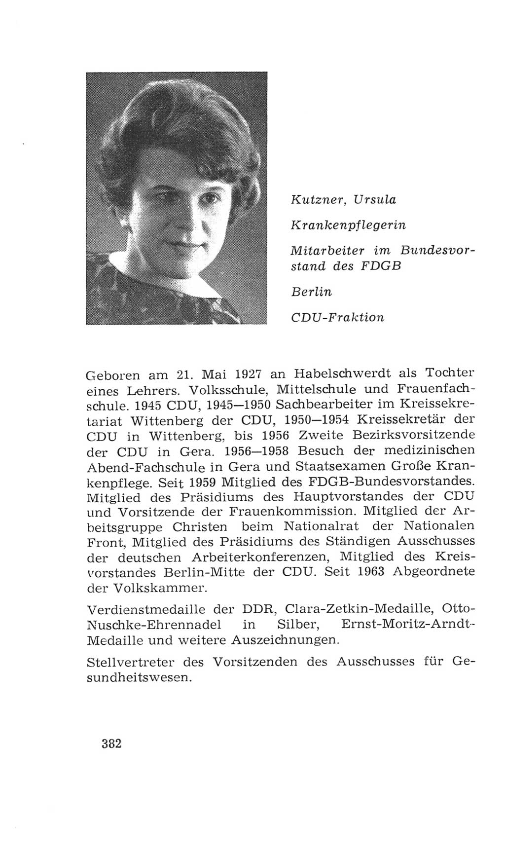 Volkskammer (VK) der Deutschen Demokratischen Republik (DDR), 4. Wahlperiode 1963-1967, Seite 382 (VK. DDR 4. WP. 1963-1967, S. 382)