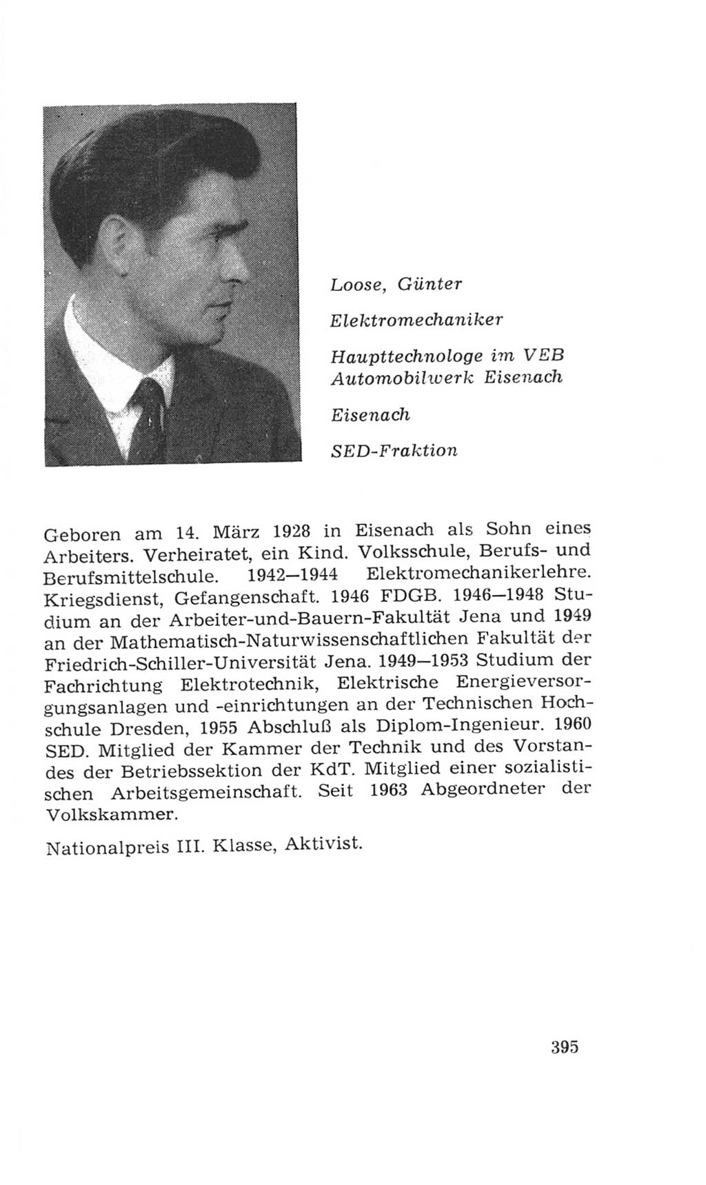 Volkskammer (VK) der Deutschen Demokratischen Republik (DDR), 4. Wahlperiode 1963-1967, Seite 395 (VK. DDR 4. WP. 1963-1967, S. 395)